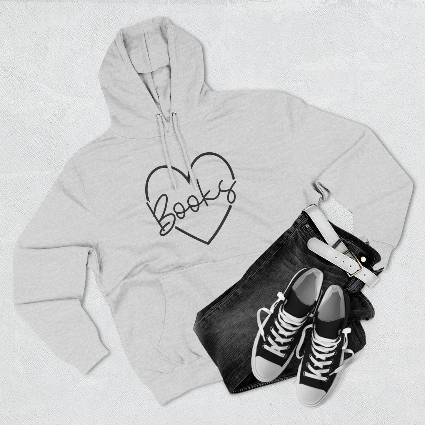 Heart Books Fleece Hoodie