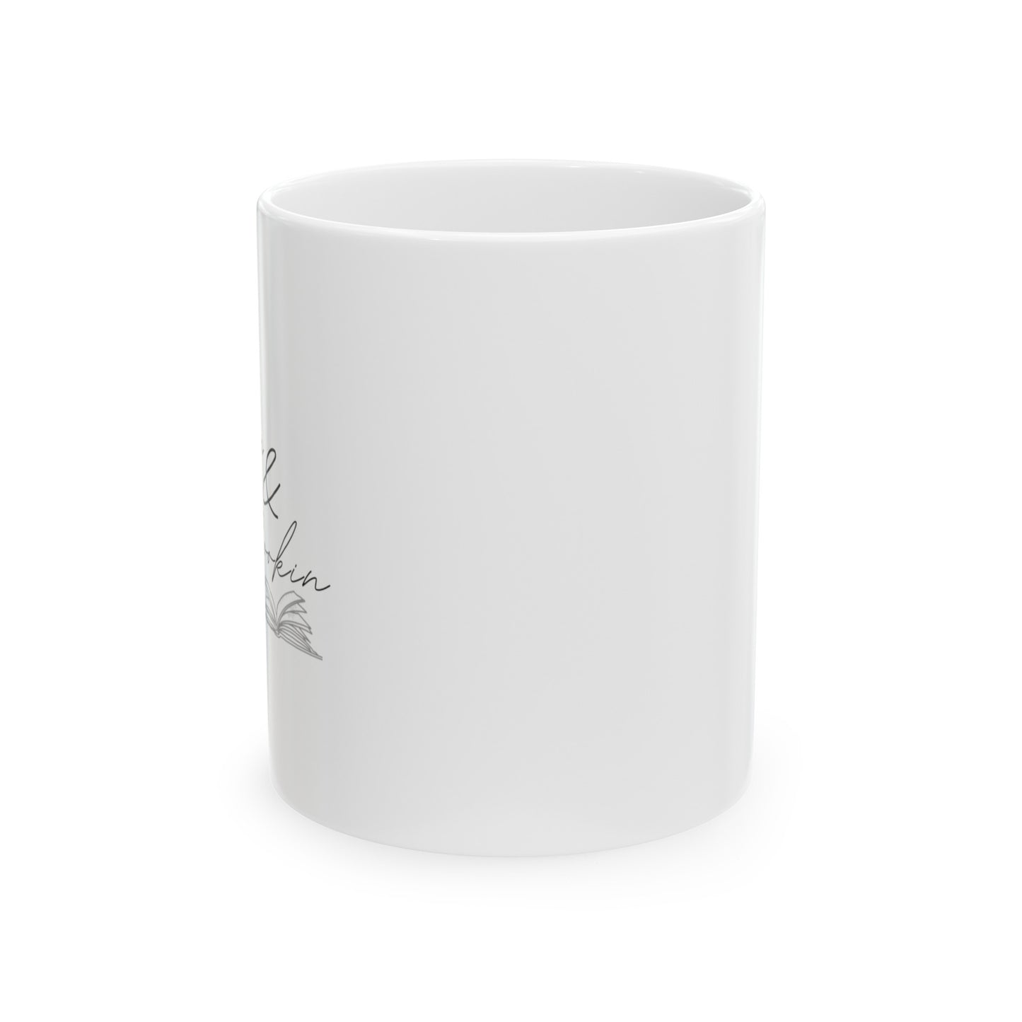 Cookin' & Bookin' Ceramic Mug, (11oz, 15oz)