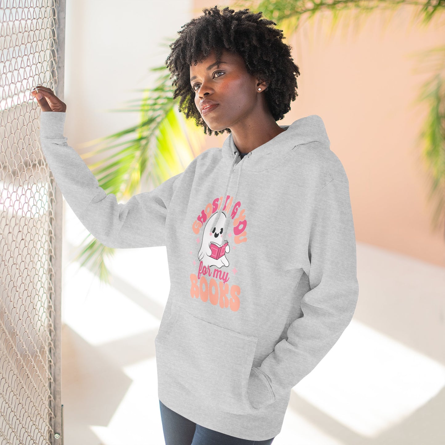 Ghosting You For My Books Fleece Hoodie