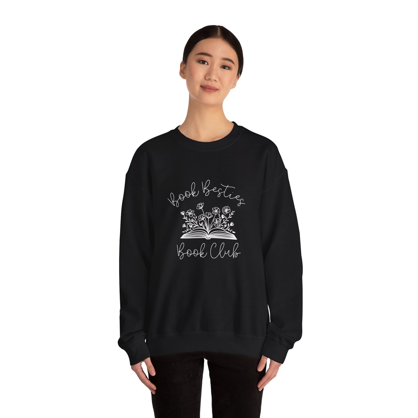 Book Besties Book Club BLACK Crewneck Sweatshirt S-5XL