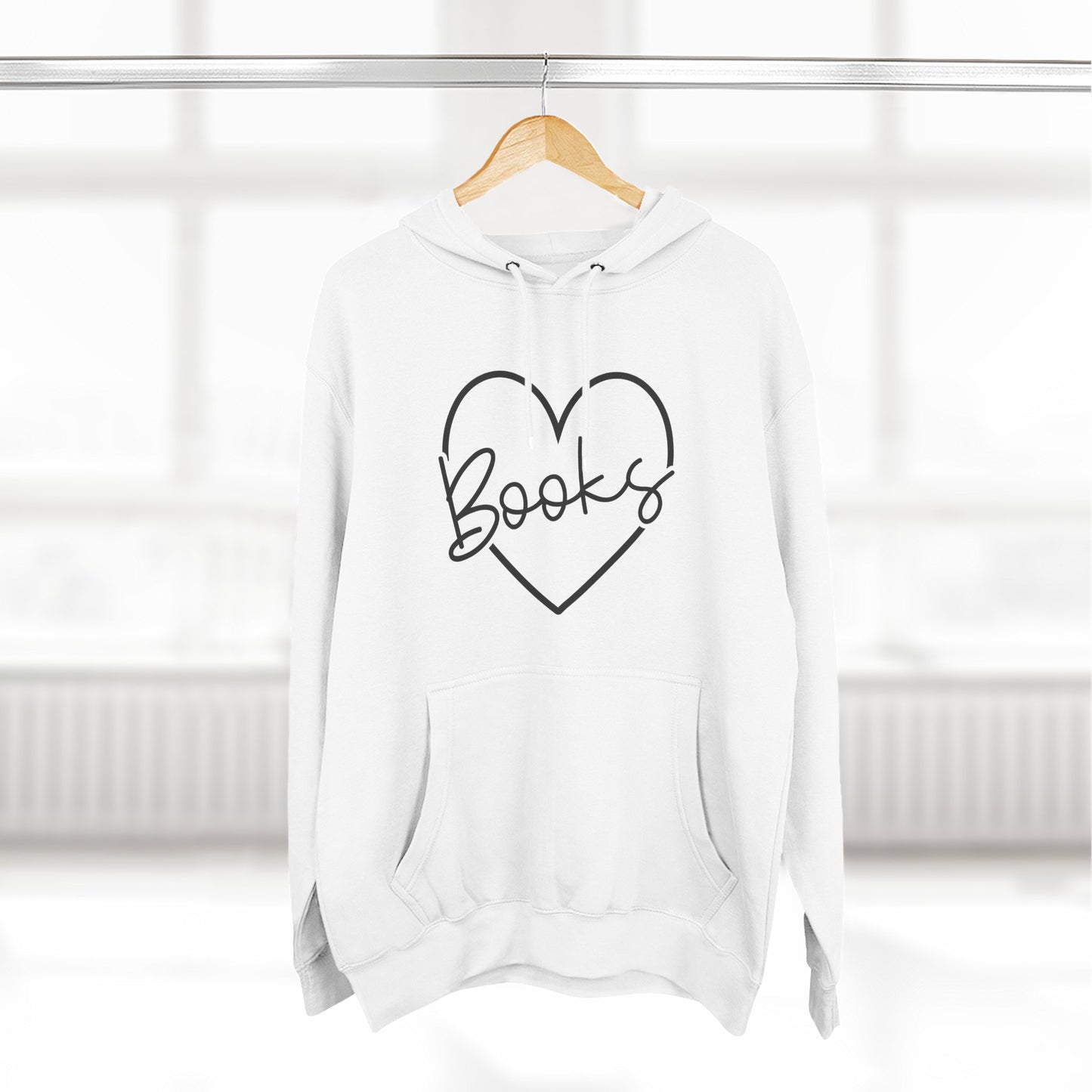 Heart Books Fleece Hoodie