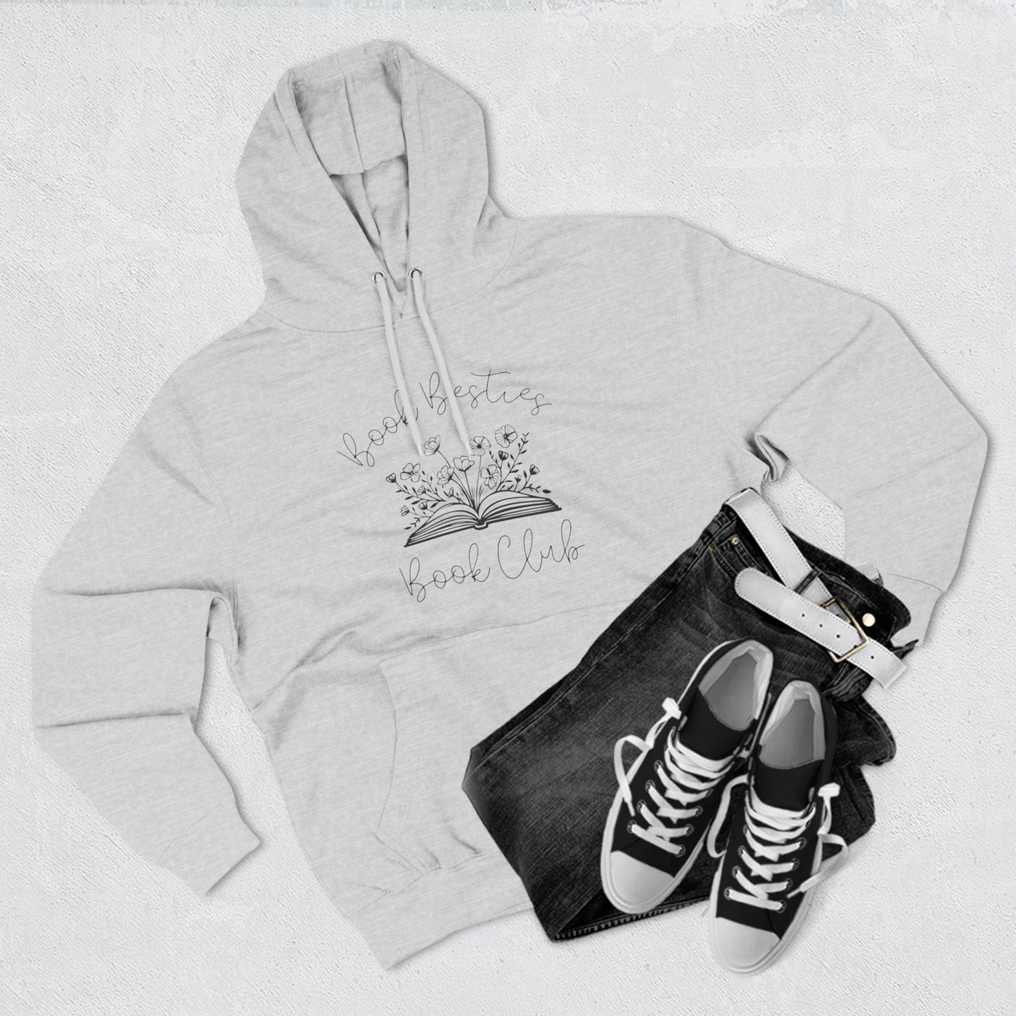 Book Besties Book Club Fleece Hoodie S-3XL