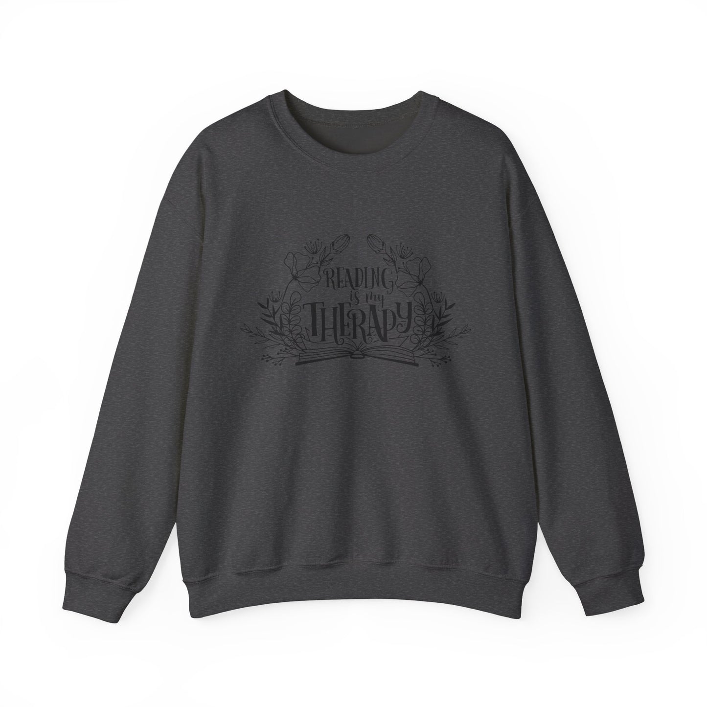 Reading Is My Therapy Crewneck Sweatshirt S-5XL
