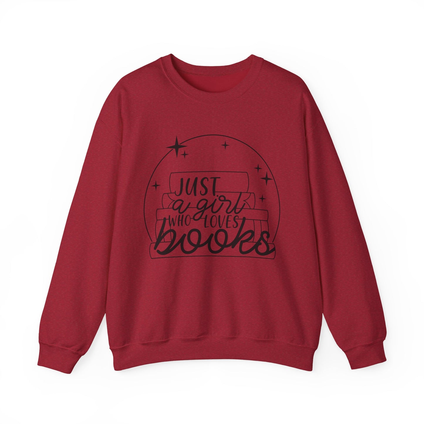 Just A Girl Who Loves Books Crewneck Sweatshirt S-5XL