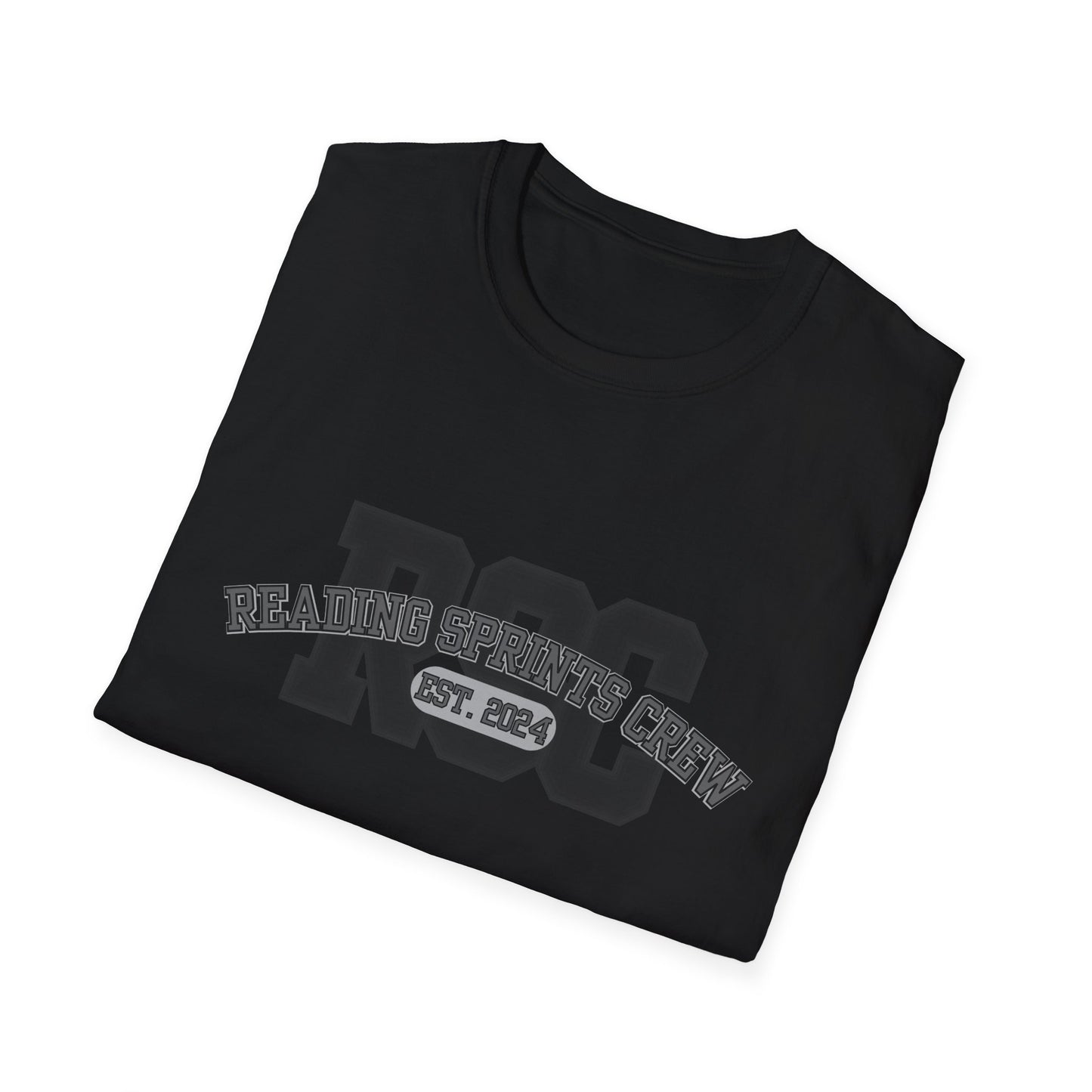 Reading Sprints Crew BLACK Softstyle T-Shirt XS-5XL