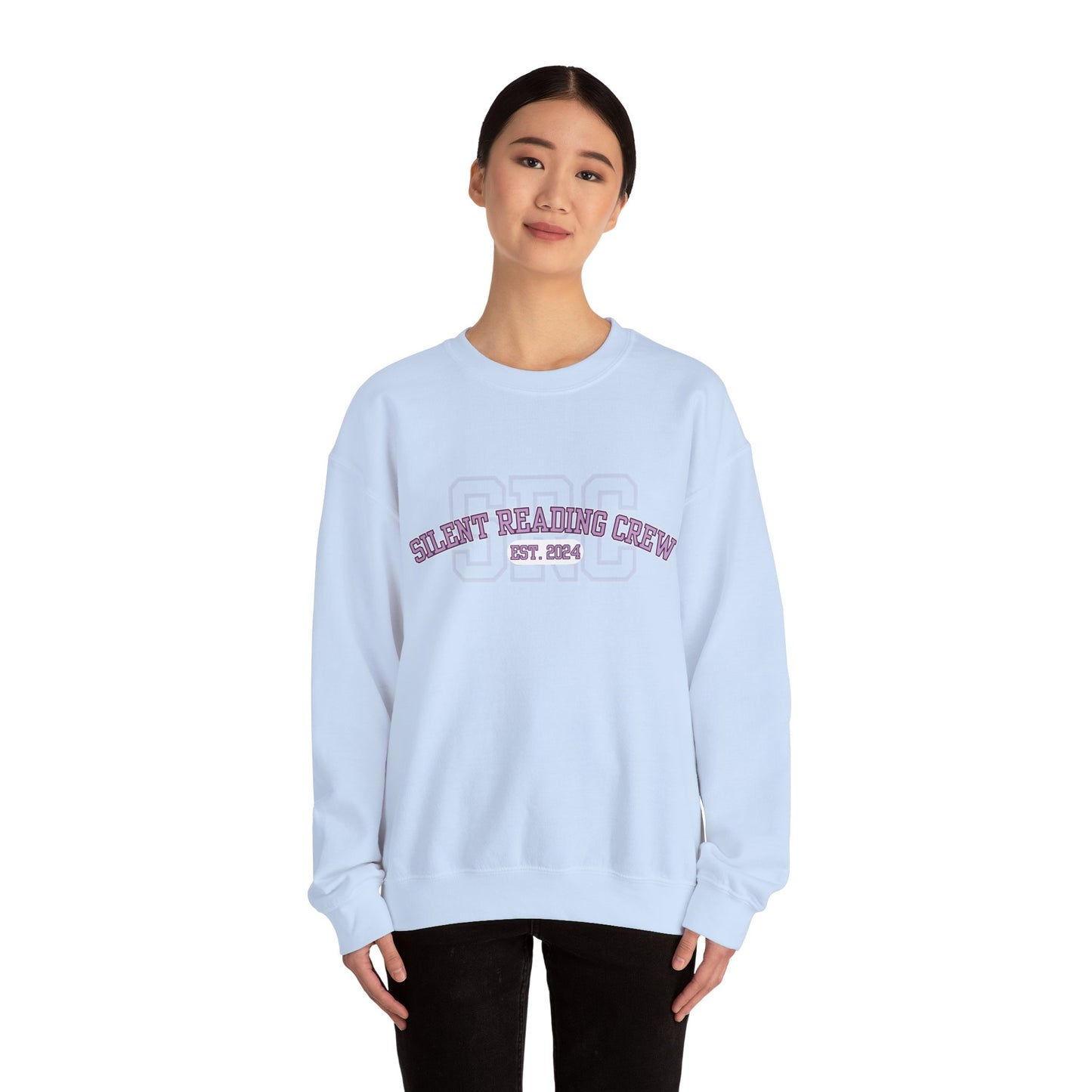 Silent Reading Crew Crewneck Sweatshirt S-5XL