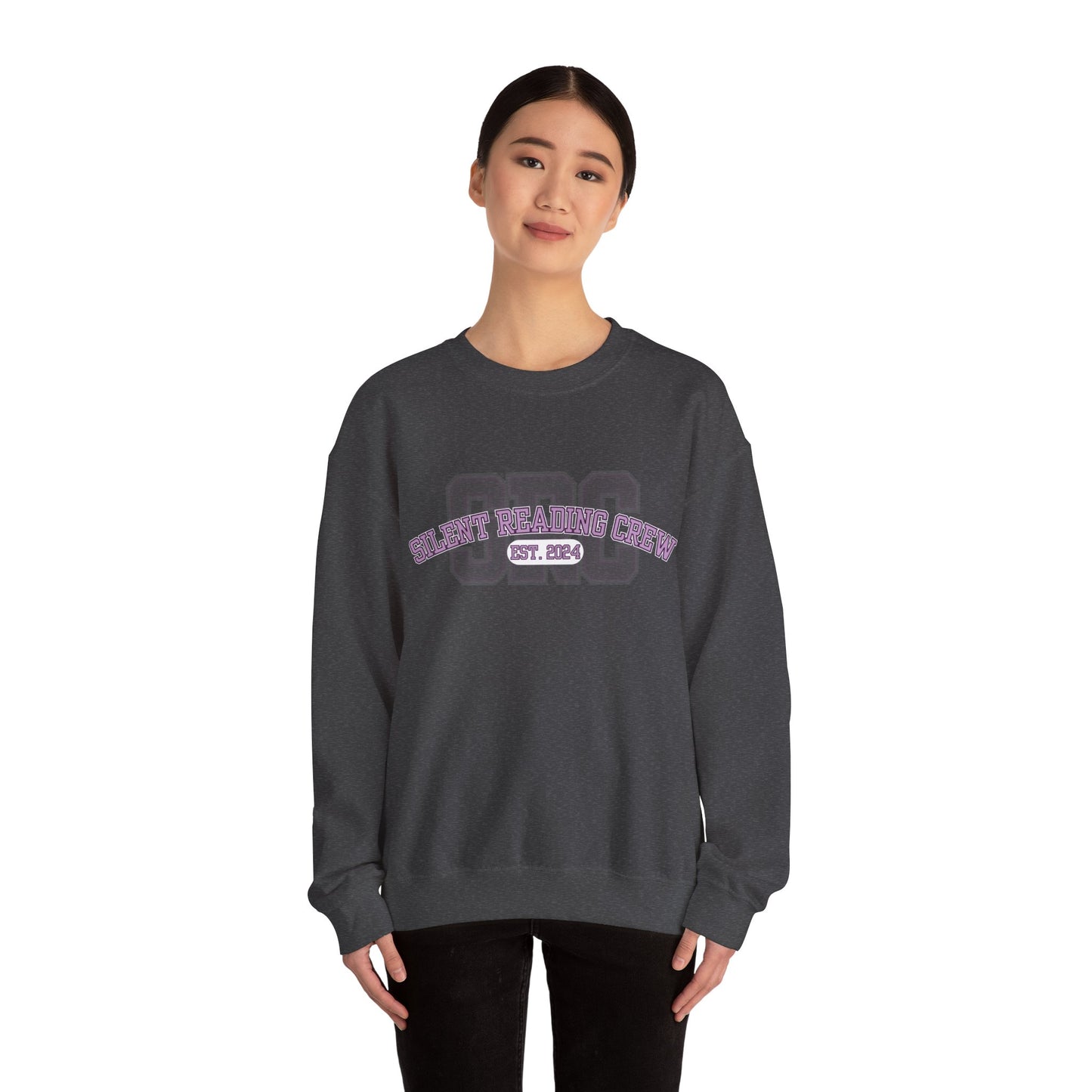Silent Reading Crew Crewneck Sweatshirt S-5XL