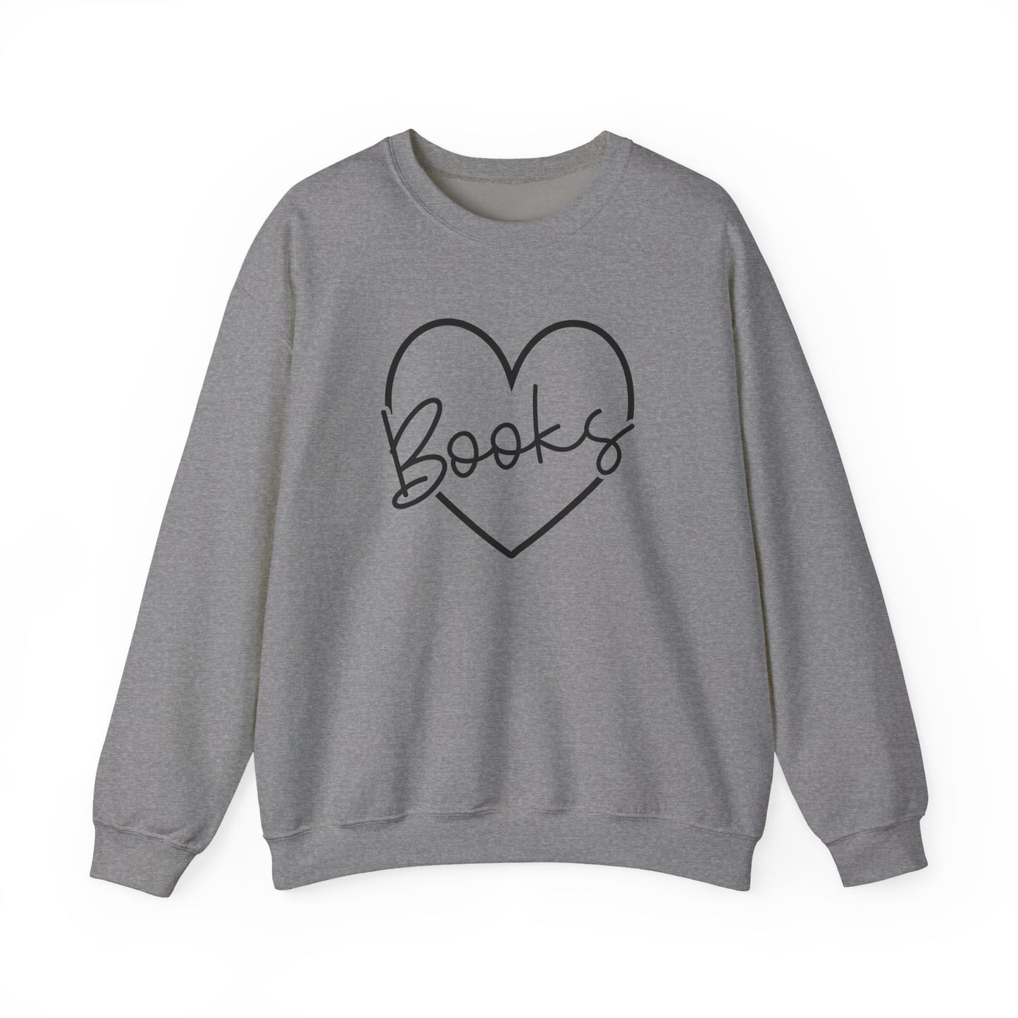 Heart Books Crewneck Sweatshirt S-5XL