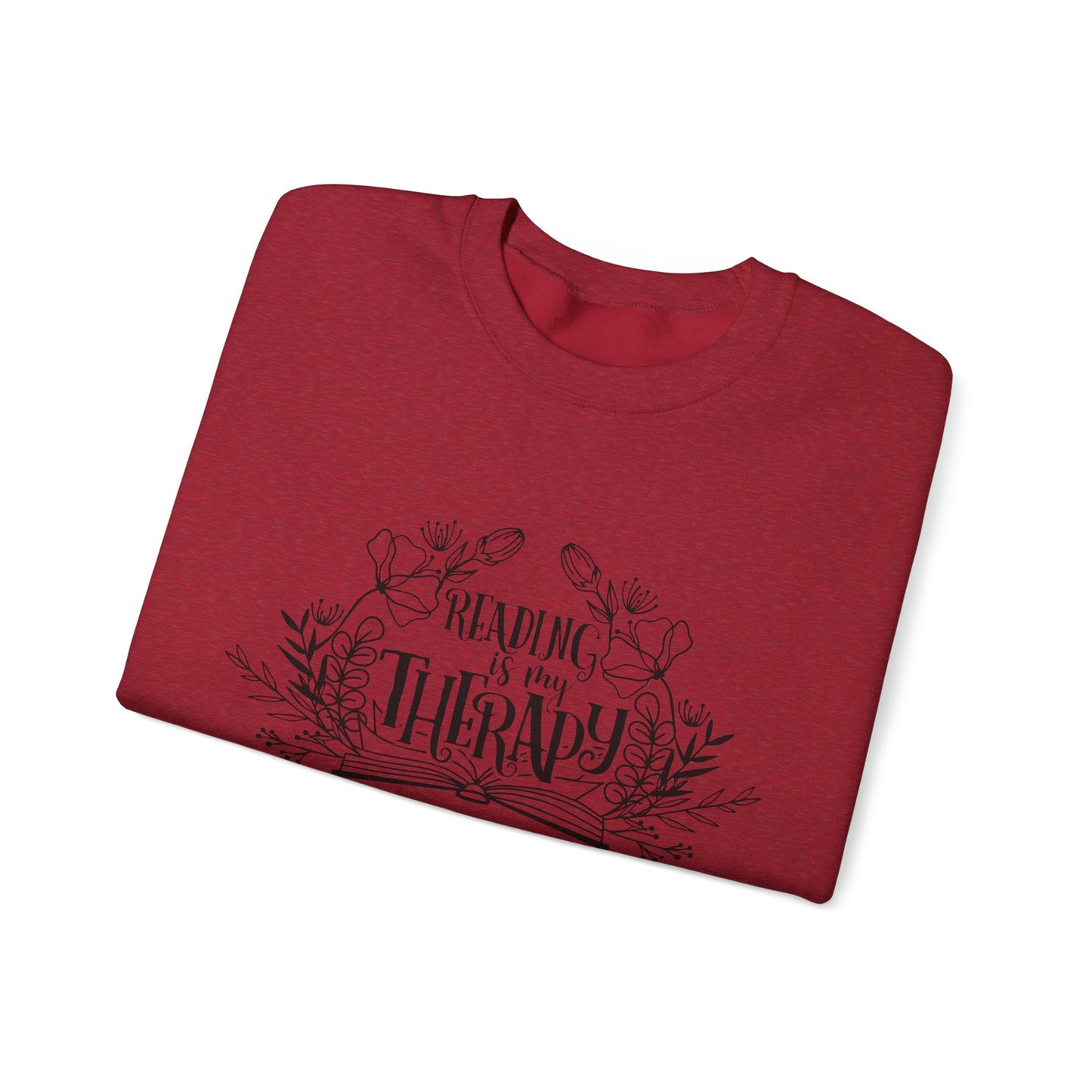 Reading Is My Therapy Crewneck Sweatshirt S-5XL