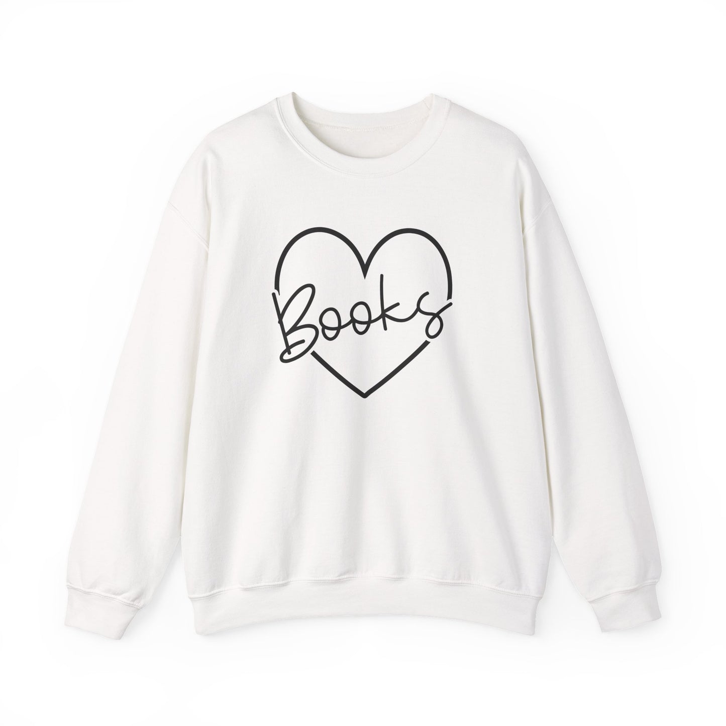 Heart Books Crewneck Sweatshirt S-5XL