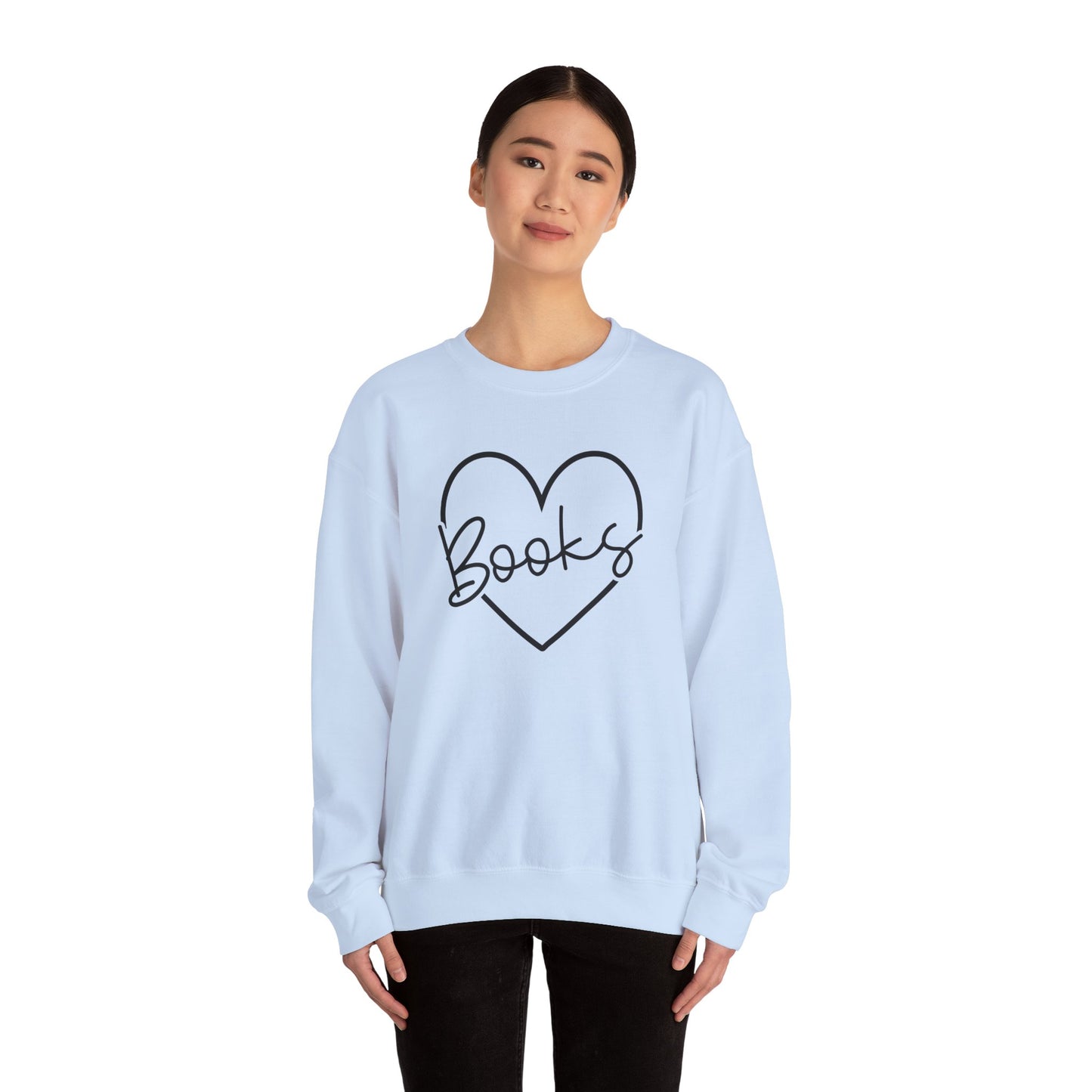 Heart Books Crewneck Sweatshirt S-5XL