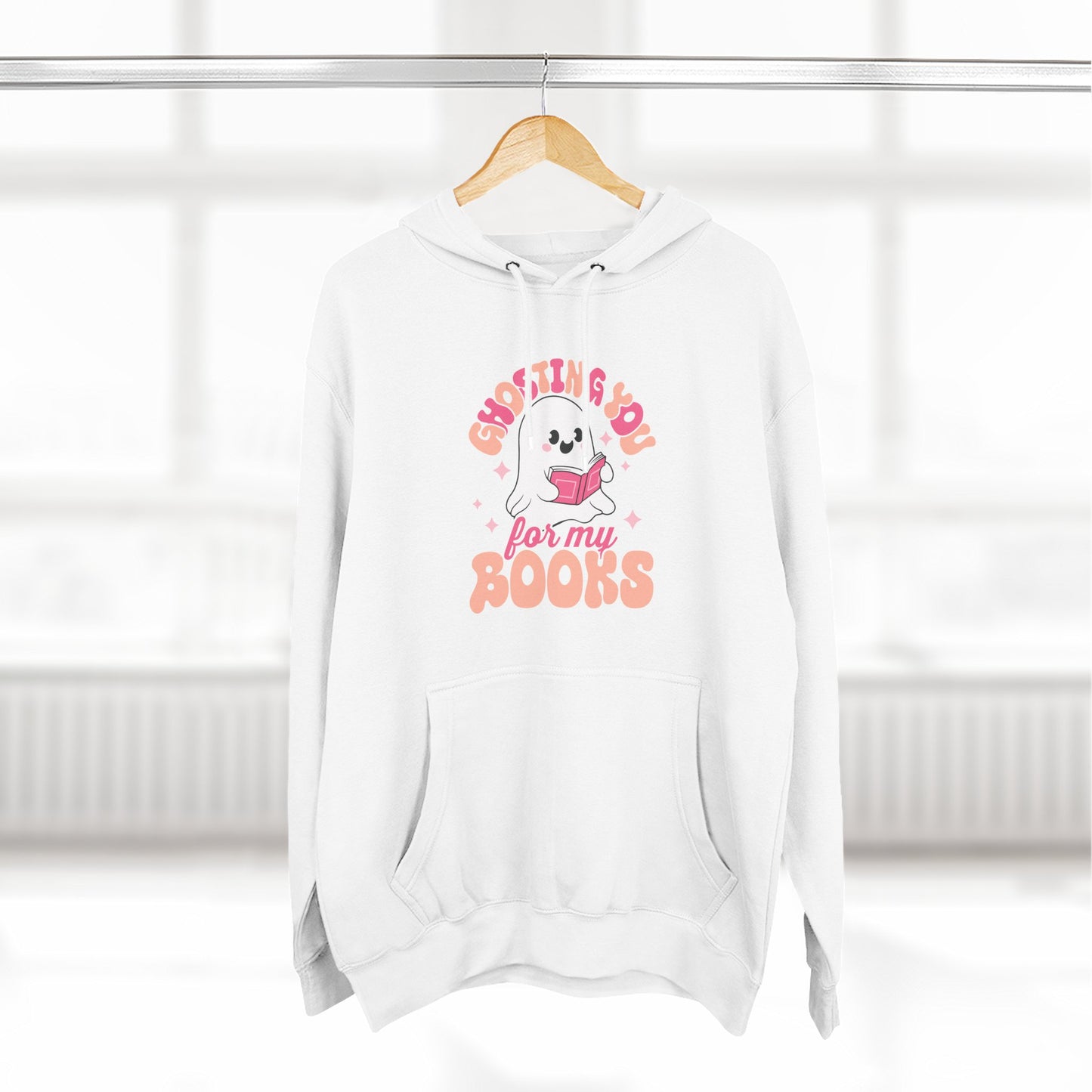 Ghosting You For My Books Fleece Hoodie