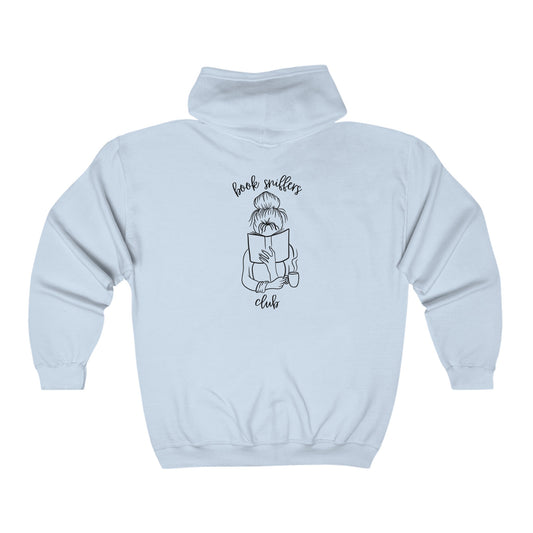 Book Sniffers Club Full Zip Hooded Sweatshirt