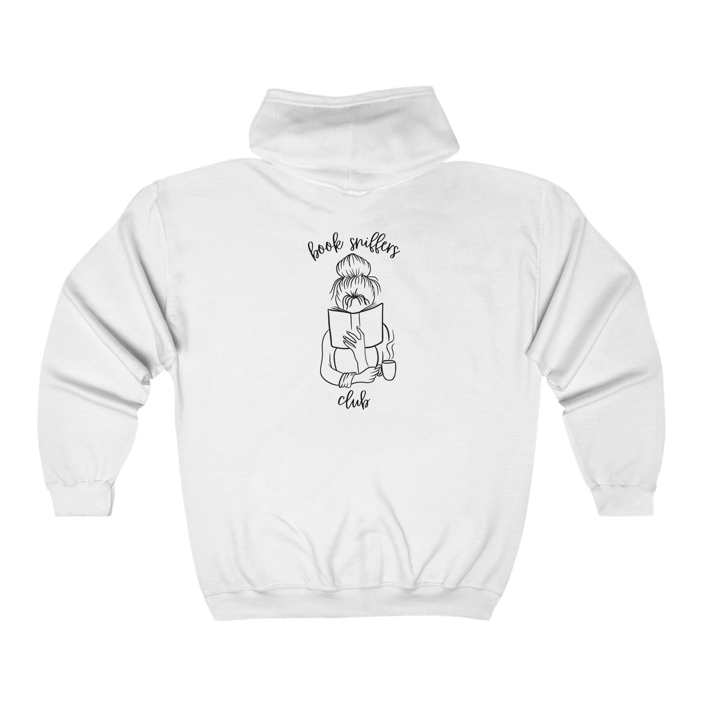 Book Sniffers Club Full Zip Hooded Sweatshirt