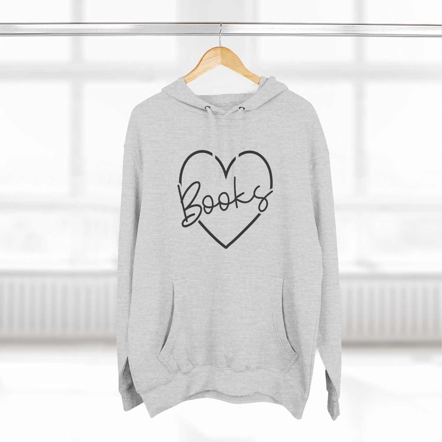 Heart Books Fleece Hoodie