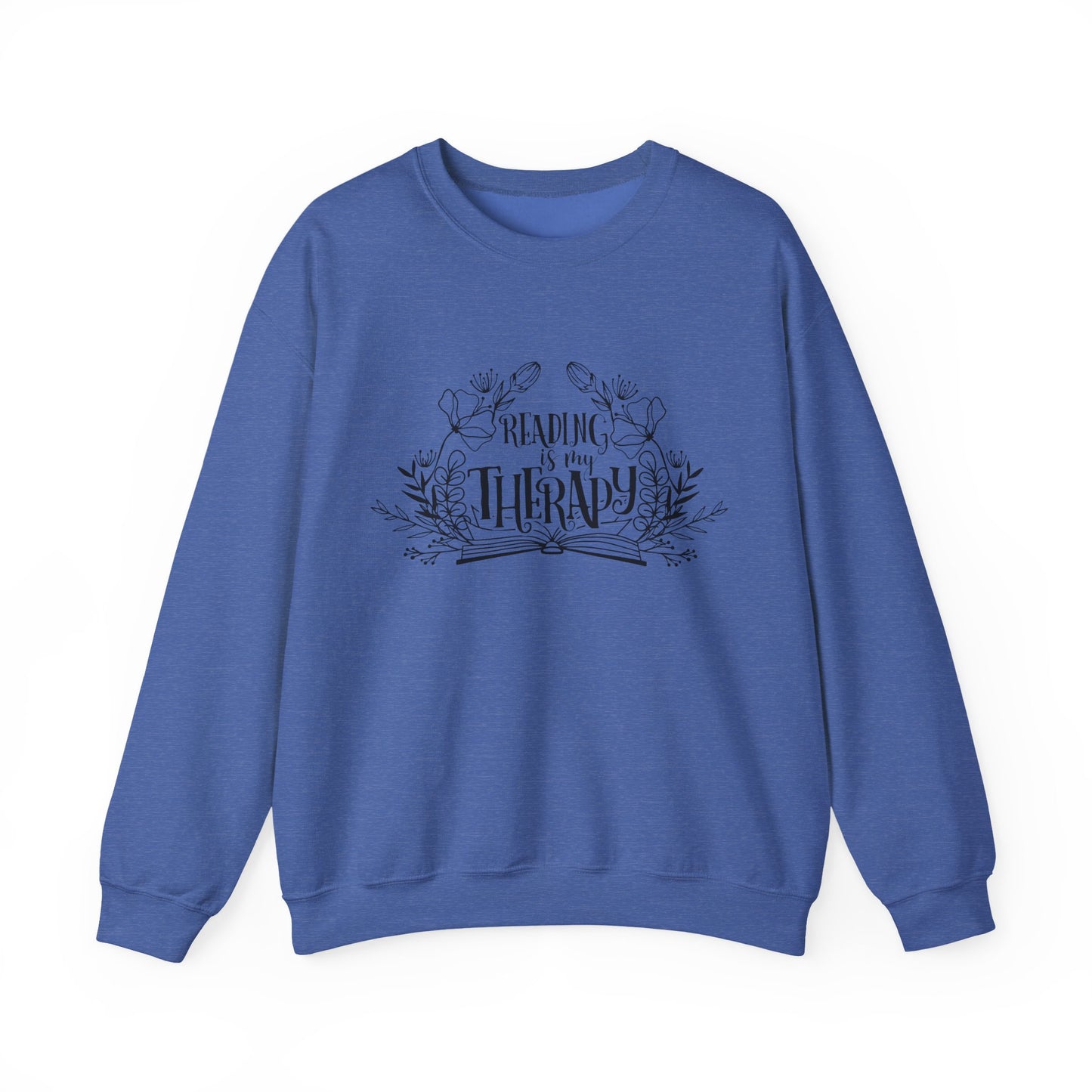 Reading Is My Therapy Crewneck Sweatshirt S-5XL