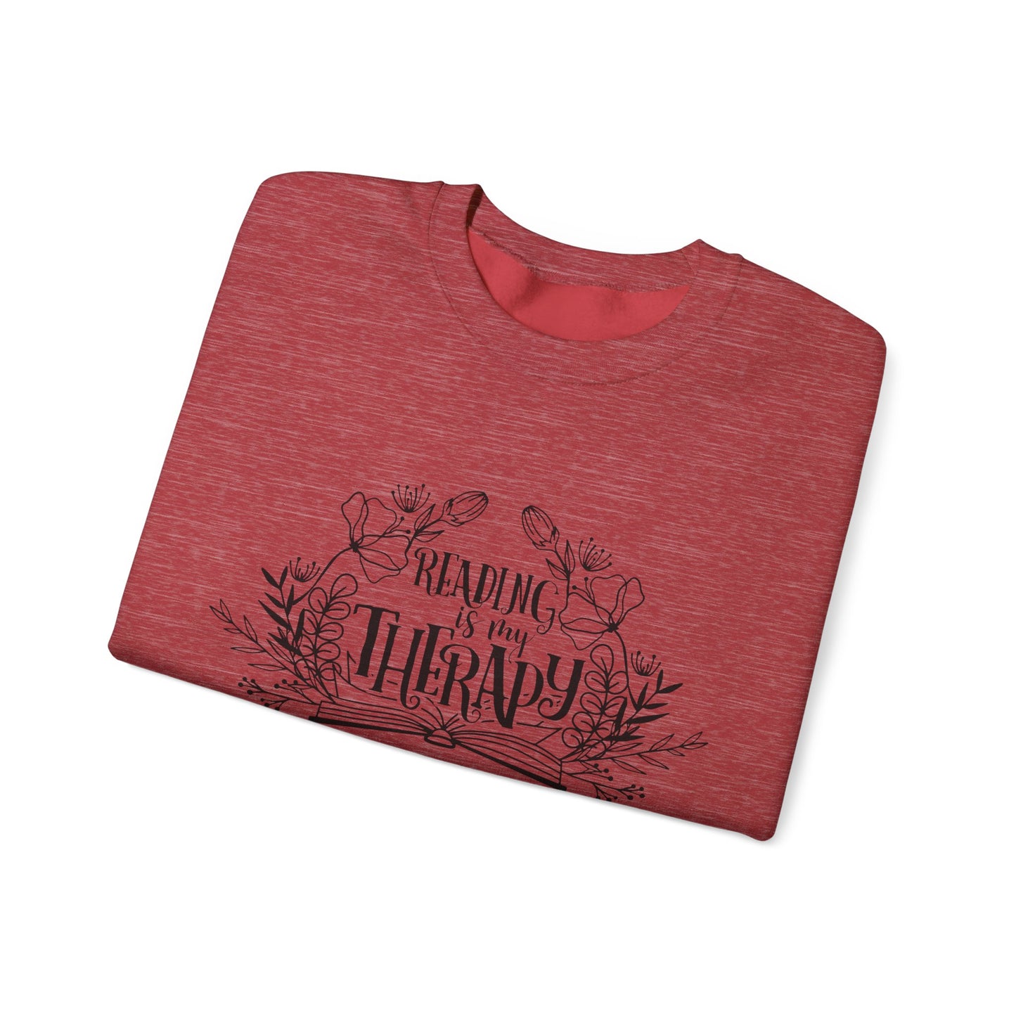 Reading Is My Therapy Crewneck Sweatshirt S-5XL