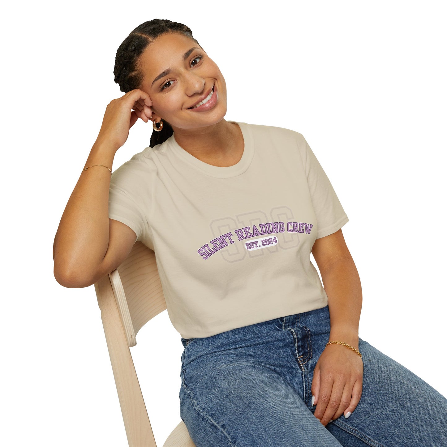 Silent Reading Crew Softstyle T-Shirt XS-5XL
