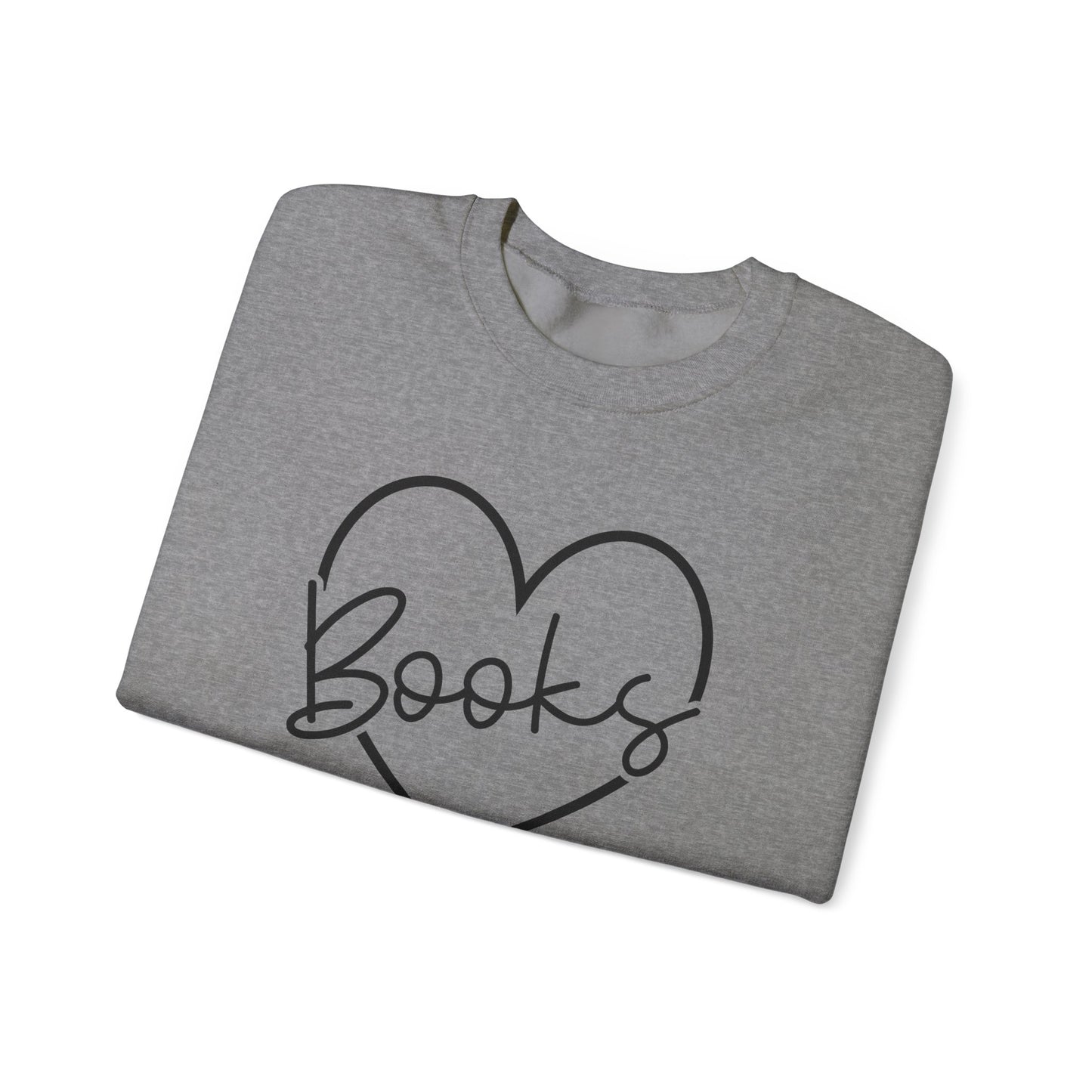 Heart Books Crewneck Sweatshirt S-5XL