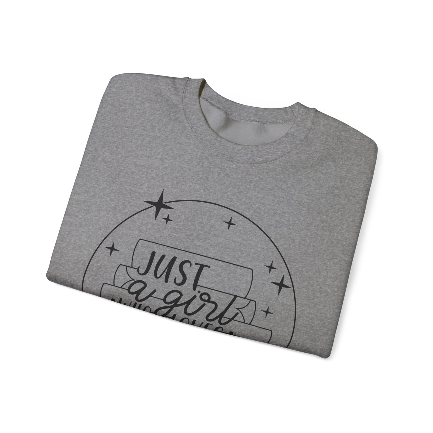 Just A Girl Who Loves Books Crewneck Sweatshirt S-5XL