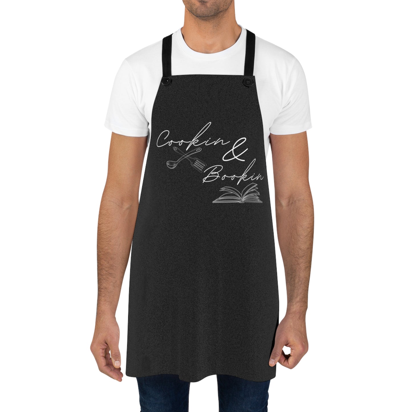 Cookin' & Bookin' BLACK Apron