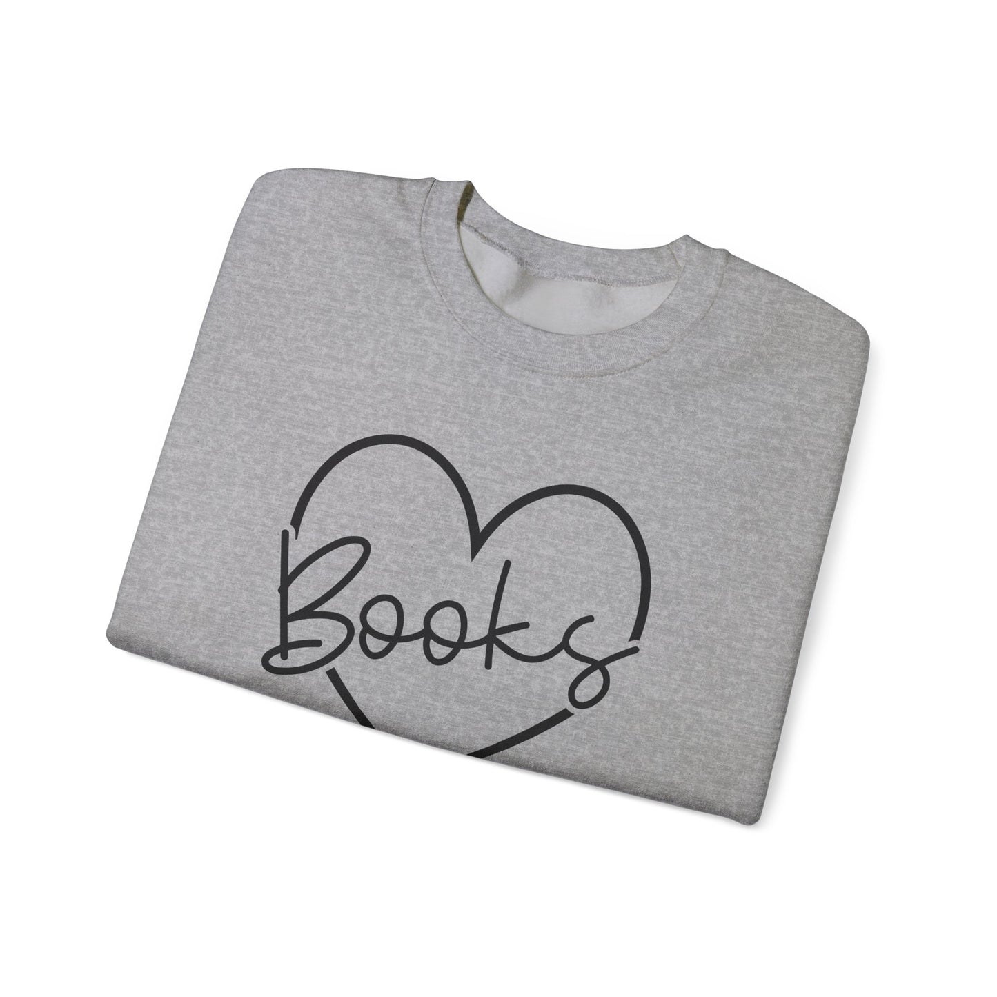 Heart Books Crewneck Sweatshirt S-5XL
