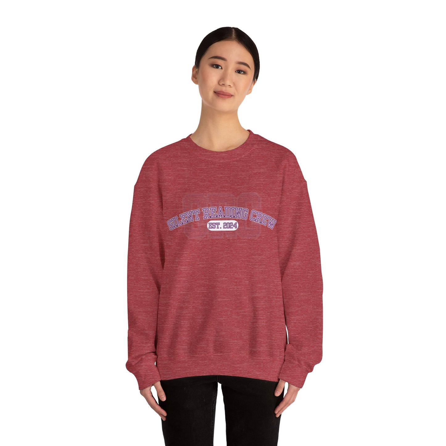 Silent Reading Crew Crewneck Sweatshirt S-5XL