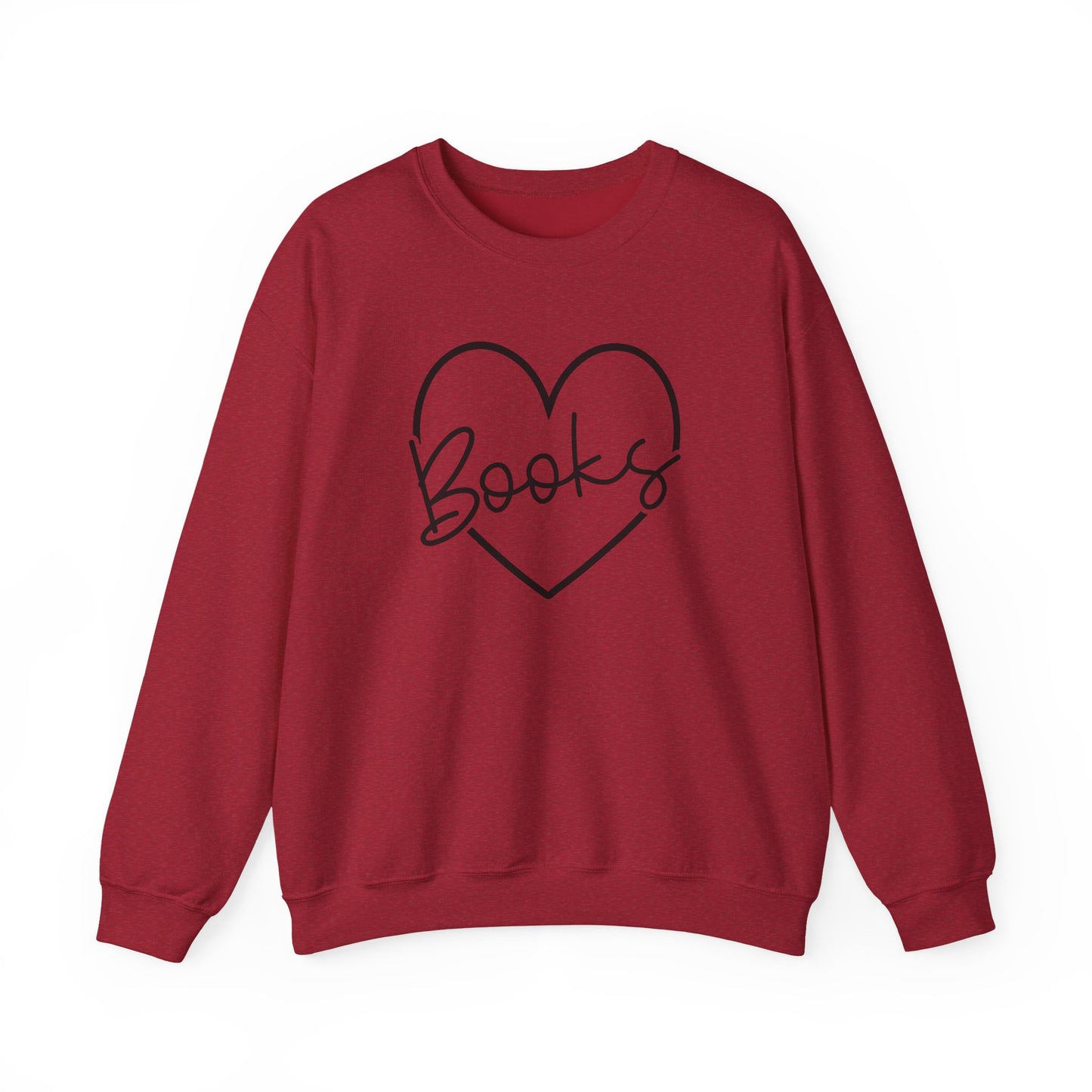 Heart Books Crewneck Sweatshirt S-5XL