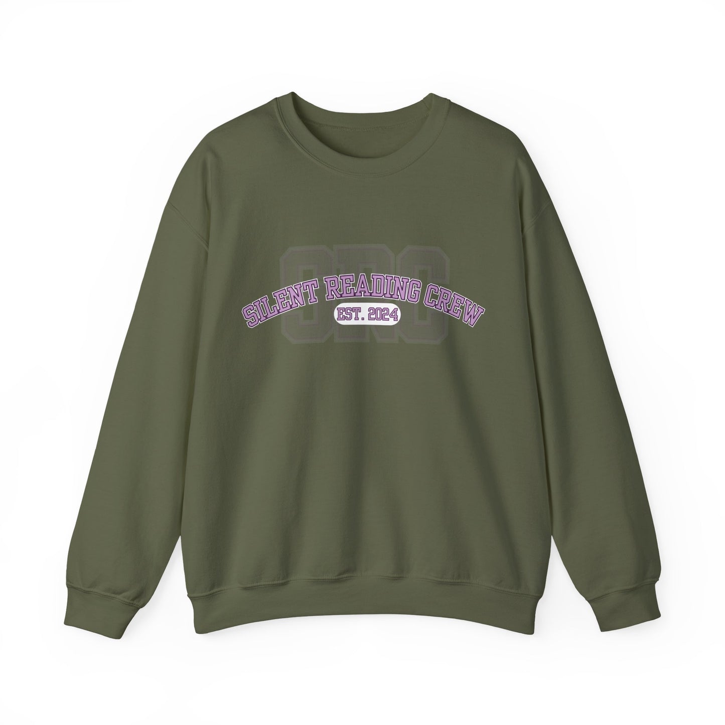 Silent Reading Crew Crewneck Sweatshirt S-5XL