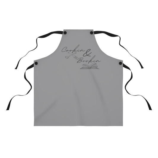 Cookin' & Bookin' Gray Apron