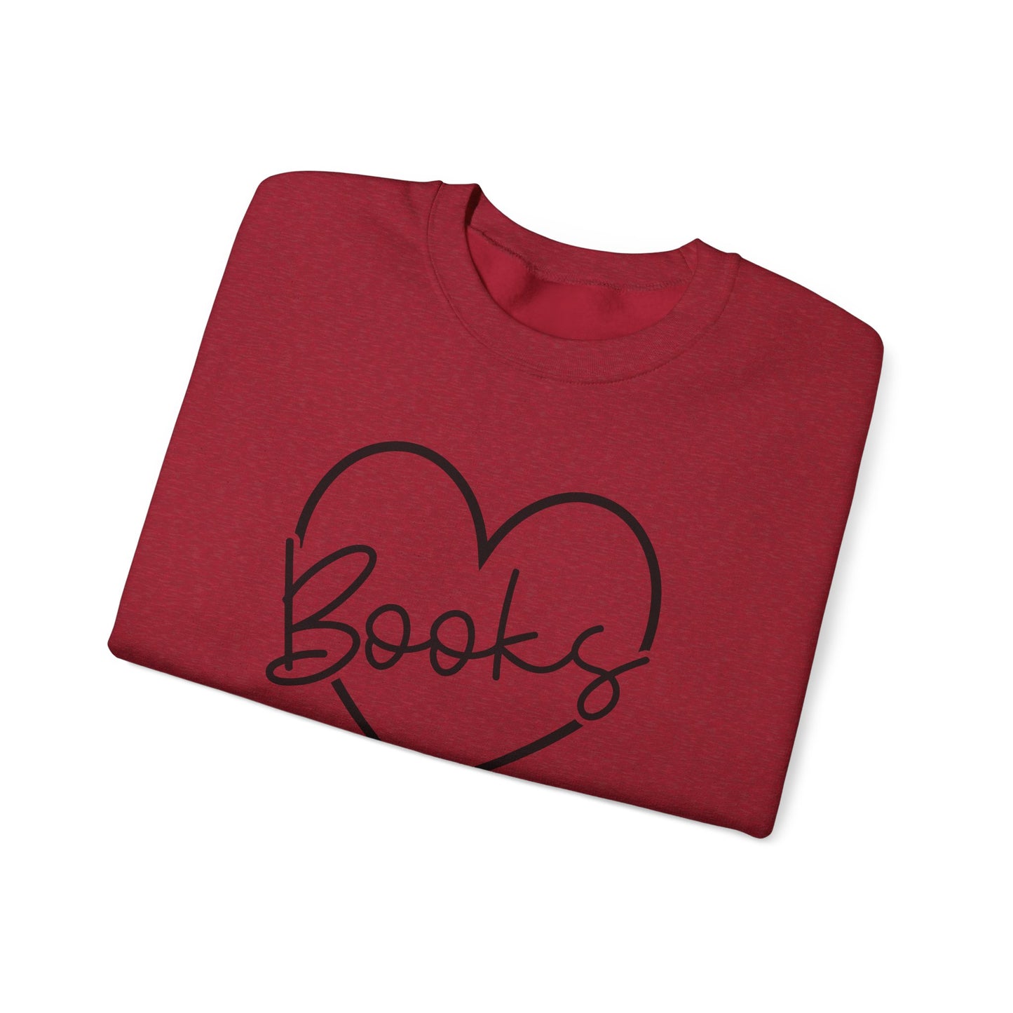 Heart Books Crewneck Sweatshirt S-5XL