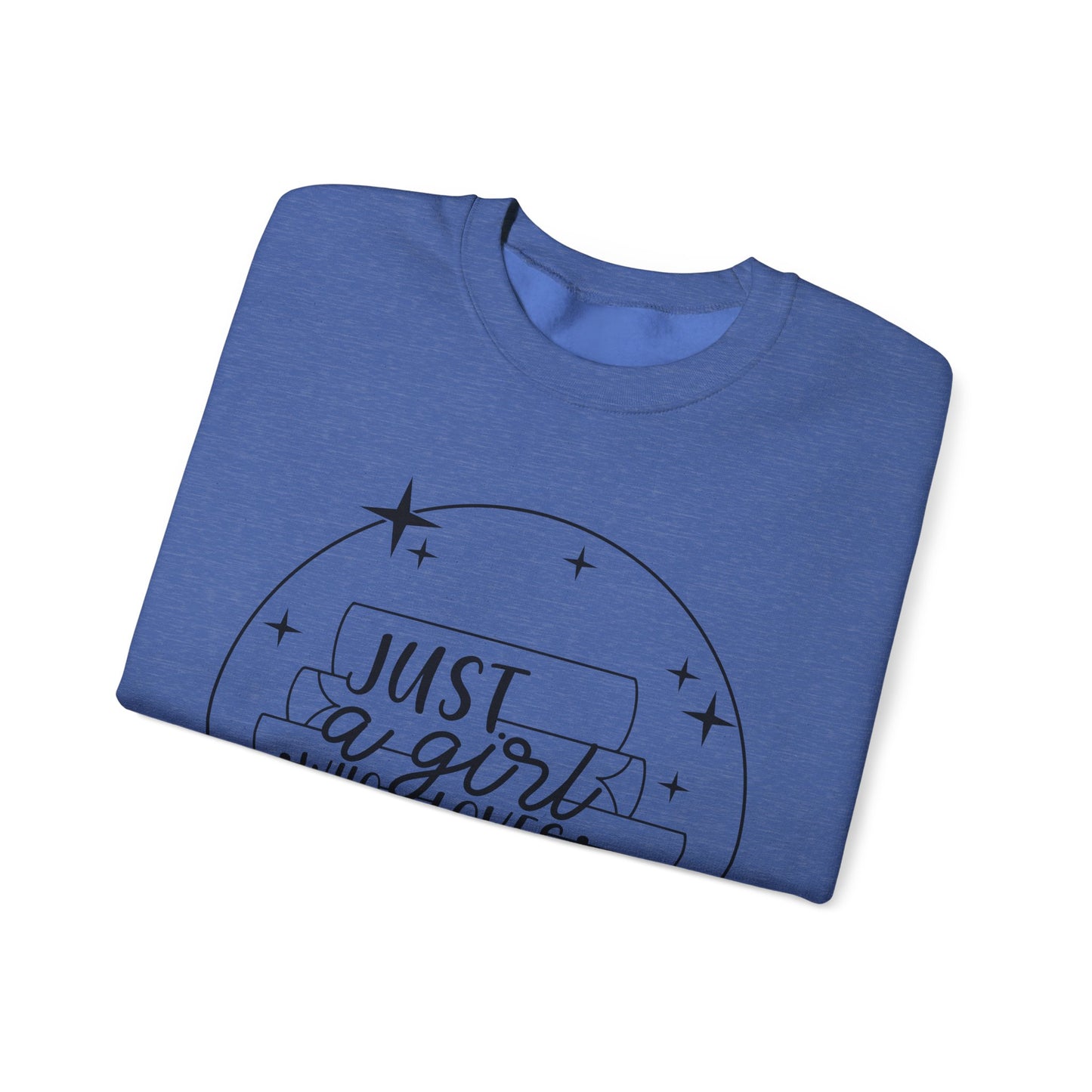 Just A Girl Who Loves Books Crewneck Sweatshirt S-5XL