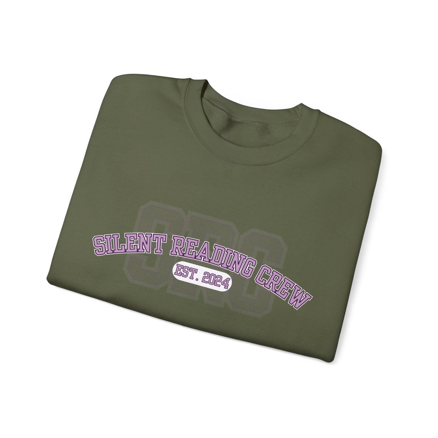 Silent Reading Crew Crewneck Sweatshirt S-5XL