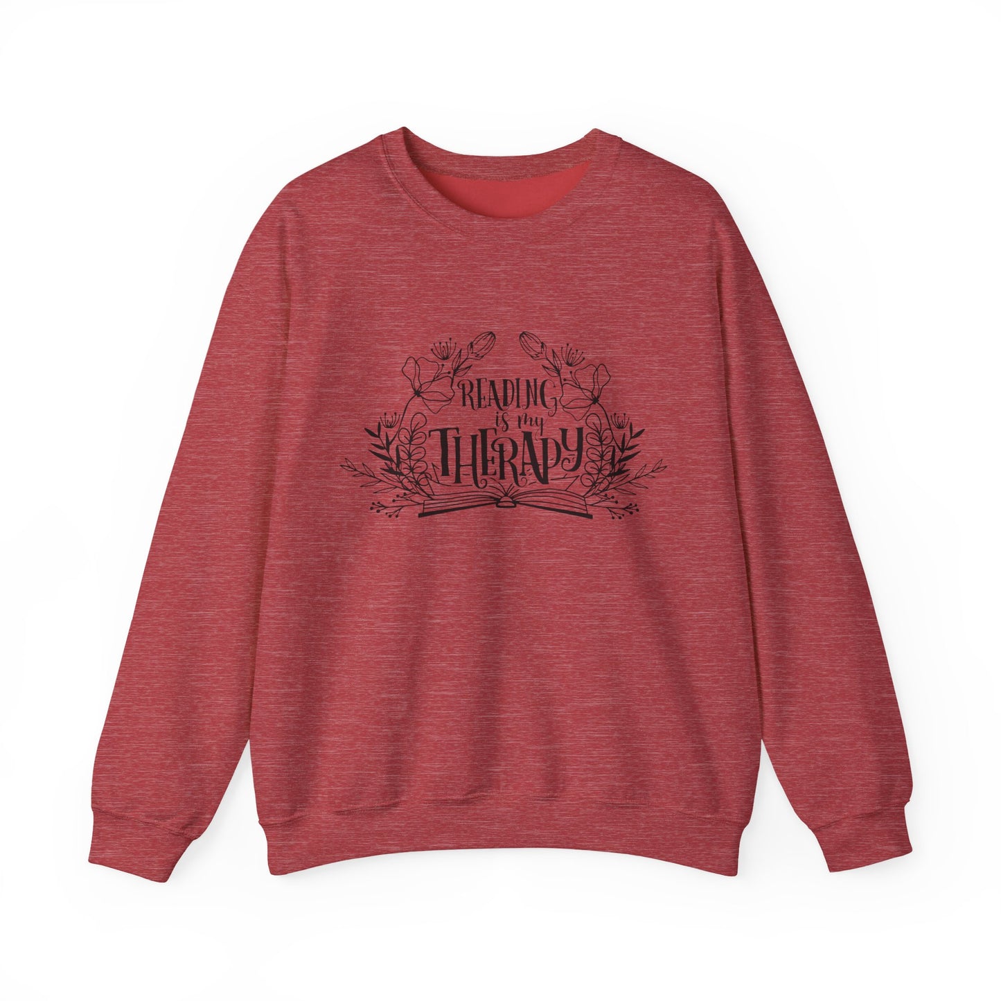 Reading Is My Therapy Crewneck Sweatshirt S-5XL