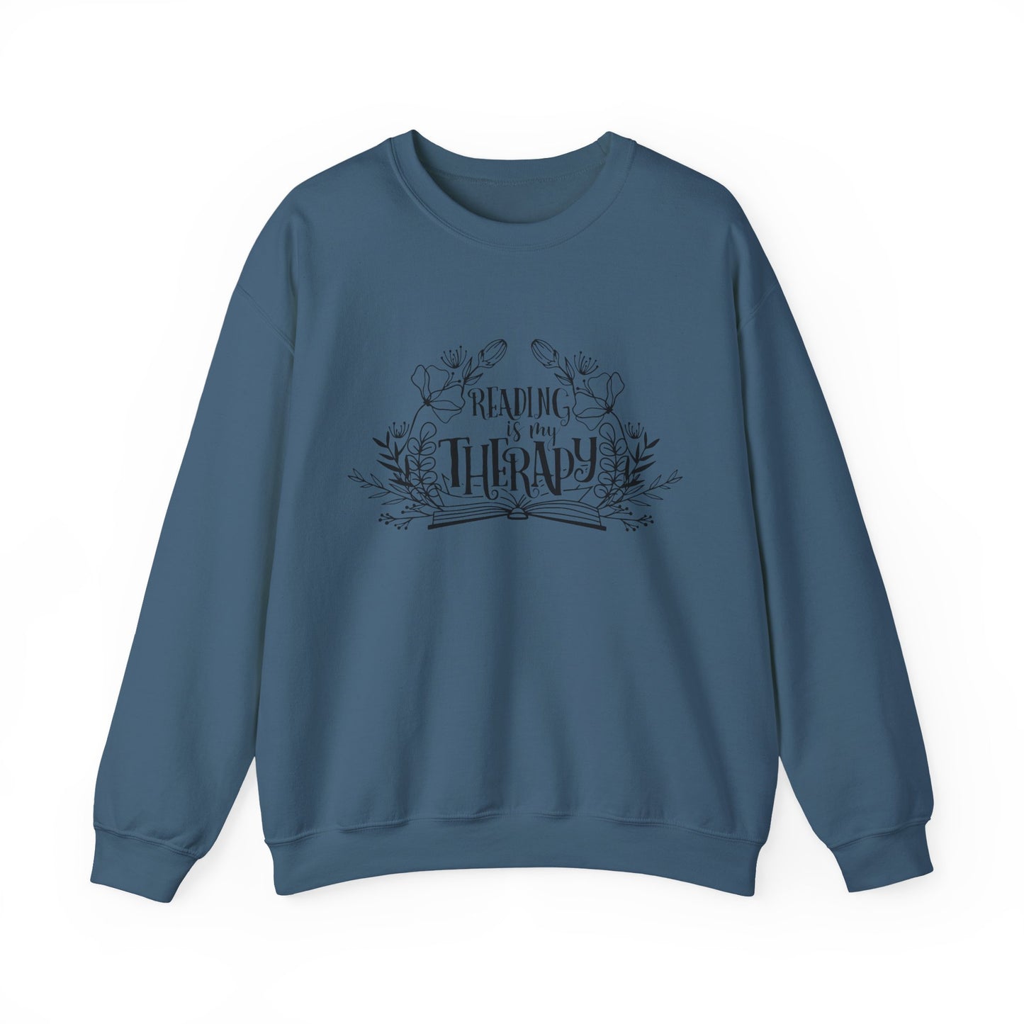 Reading Is My Therapy Crewneck Sweatshirt S-5XL