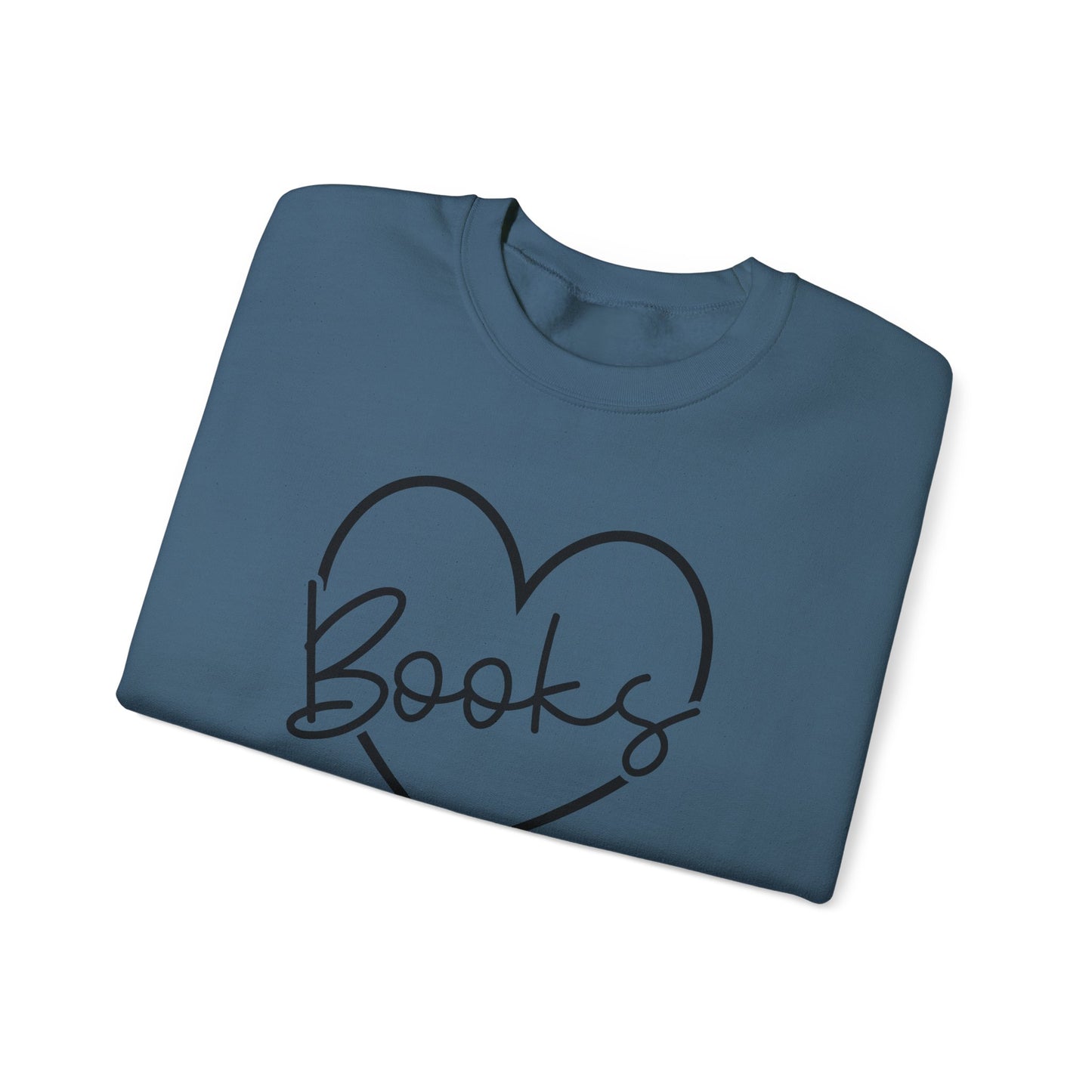 Heart Books Crewneck Sweatshirt S-5XL