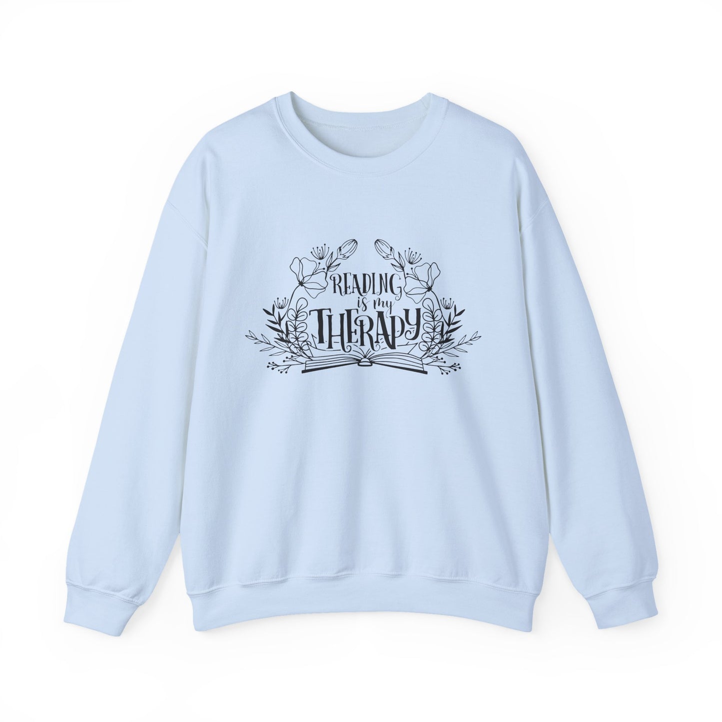 Reading Is My Therapy Crewneck Sweatshirt S-5XL