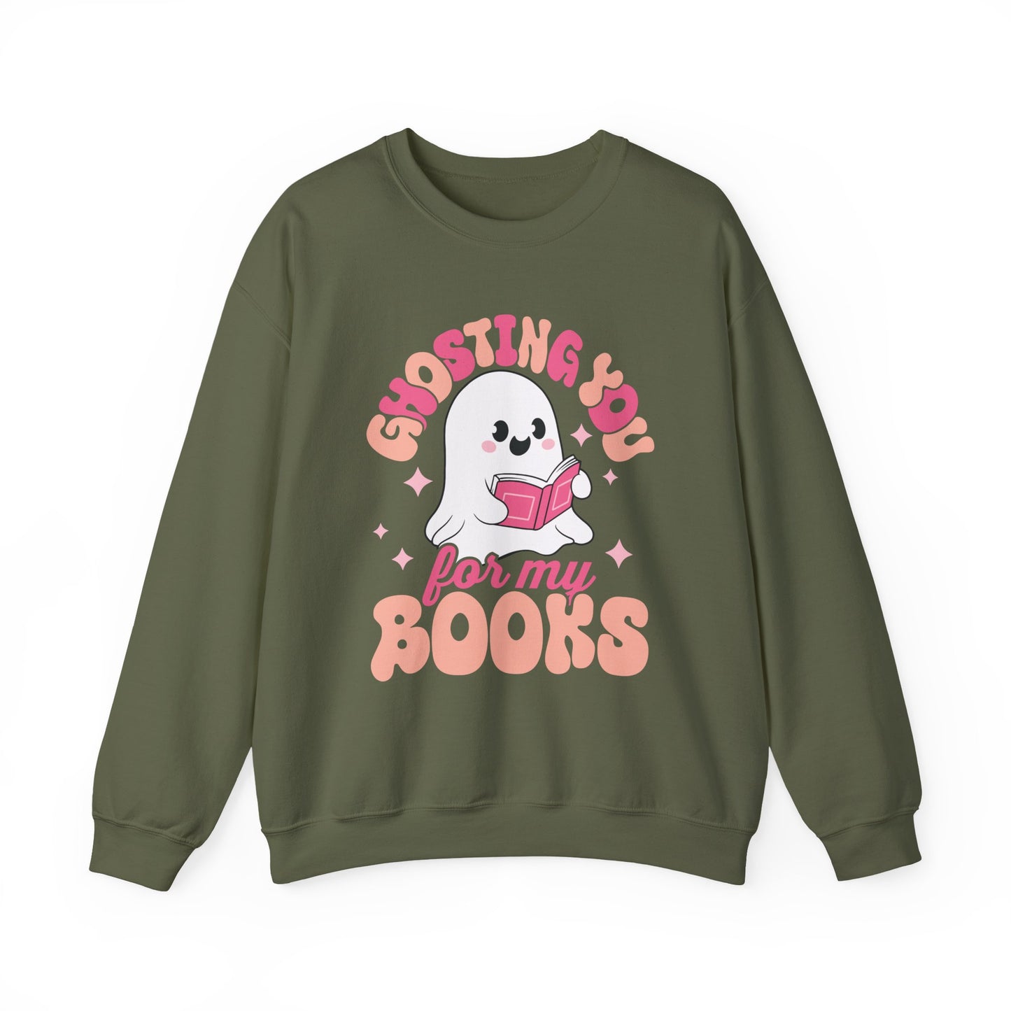 Ghosting You For My Books Crewneck Sweatshirt S-5XL