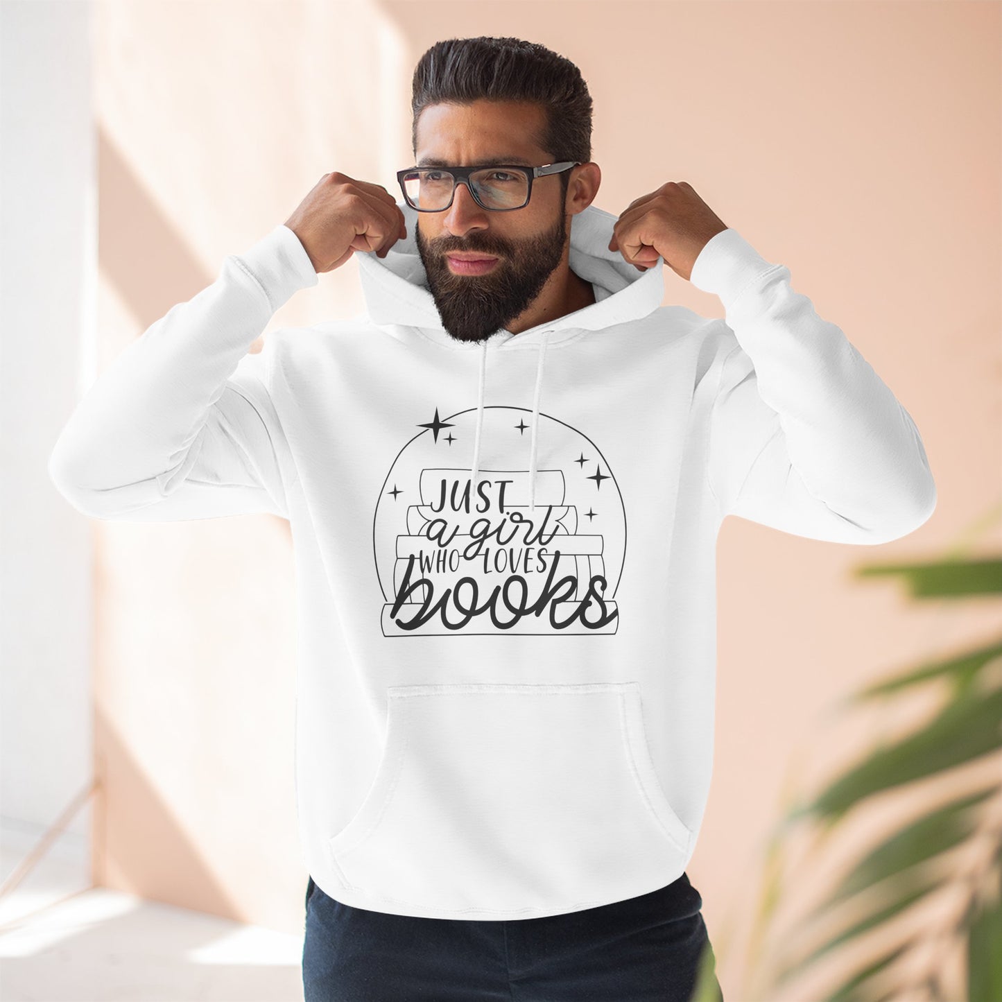 Just A Girl Who Loves Books Fleece Hoodie