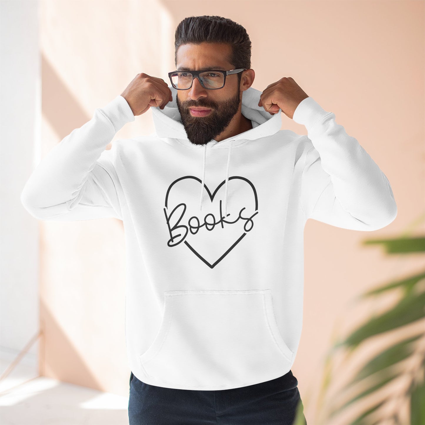 Heart Books Fleece Hoodie