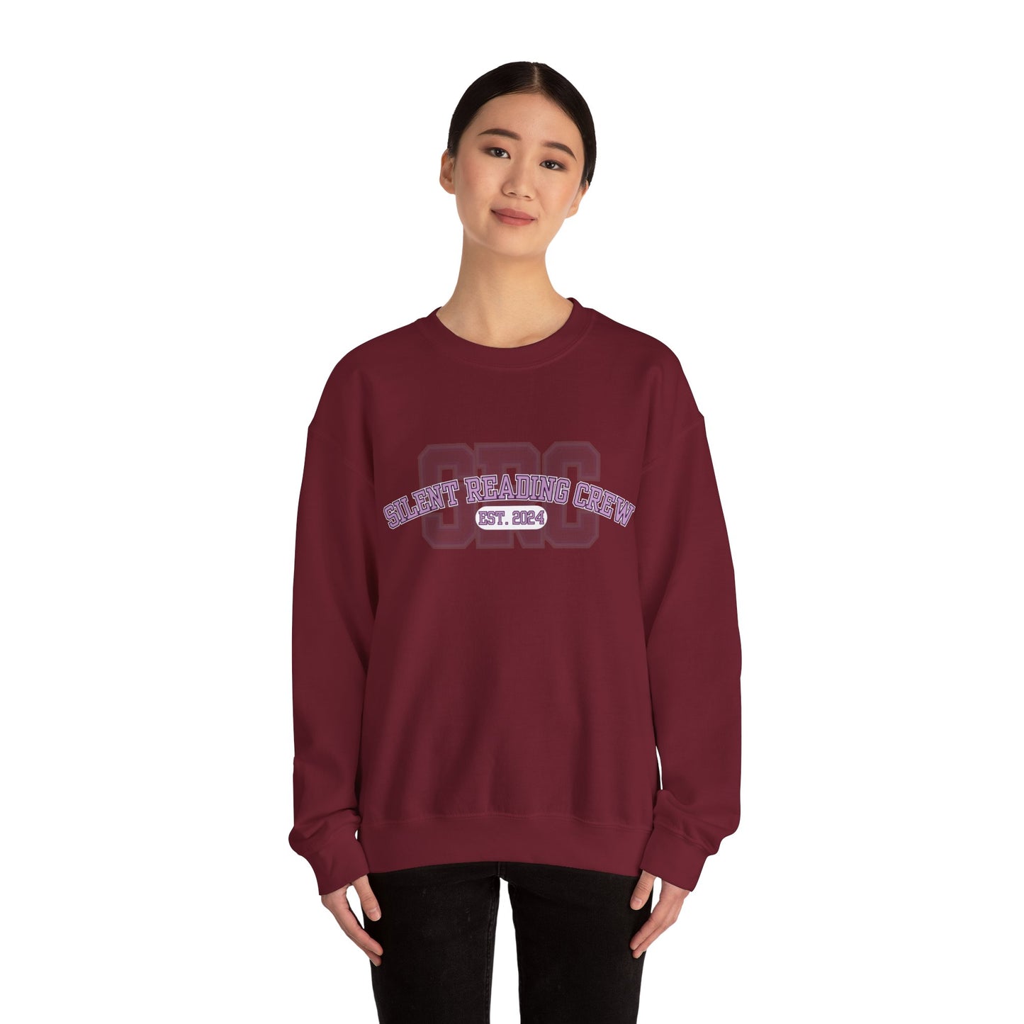 Silent Reading Crew Crewneck Sweatshirt S-5XL