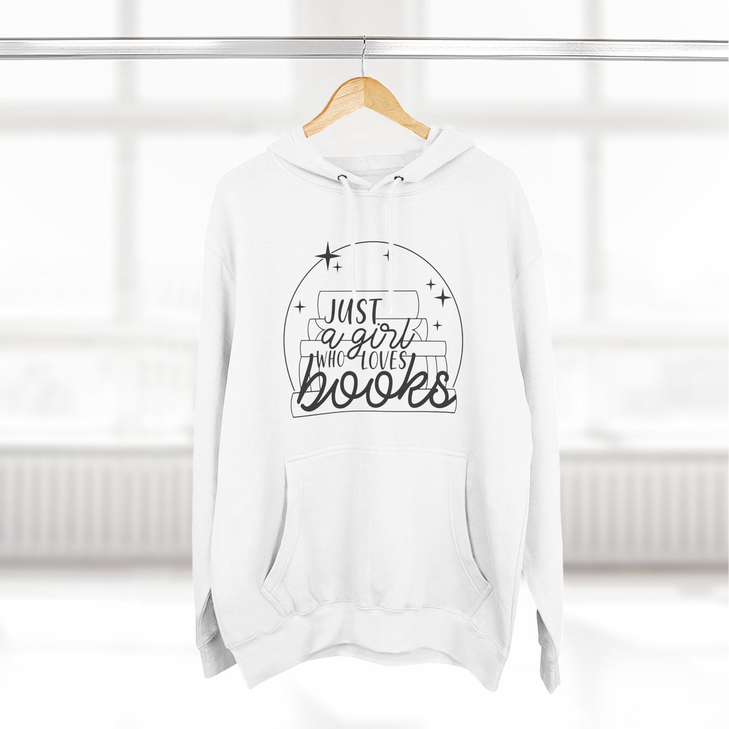 Just A Girl Who Loves Books Fleece Hoodie