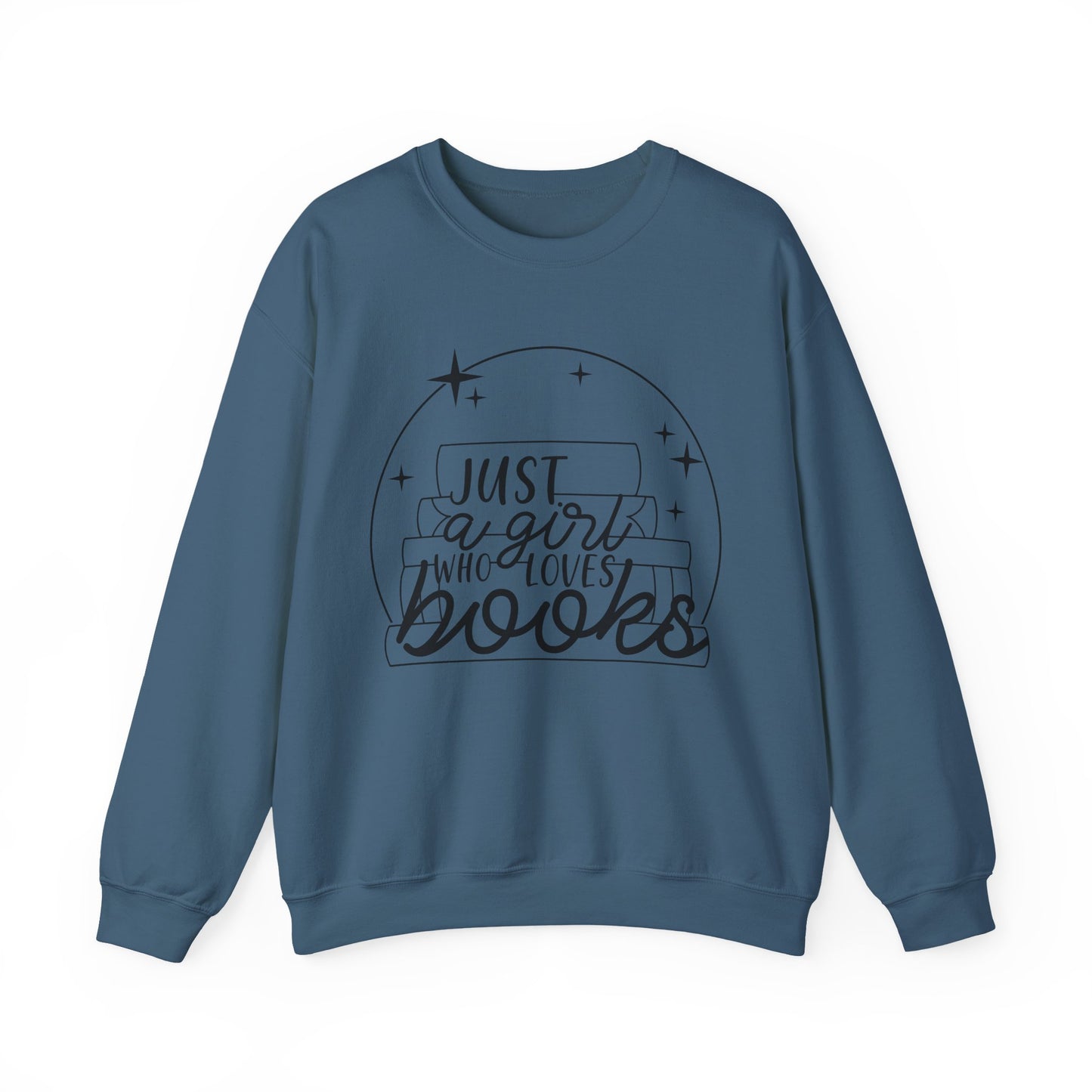 Just A Girl Who Loves Books Crewneck Sweatshirt S-5XL