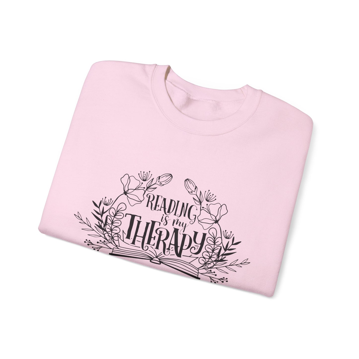Reading Is My Therapy Crewneck Sweatshirt S-5XL