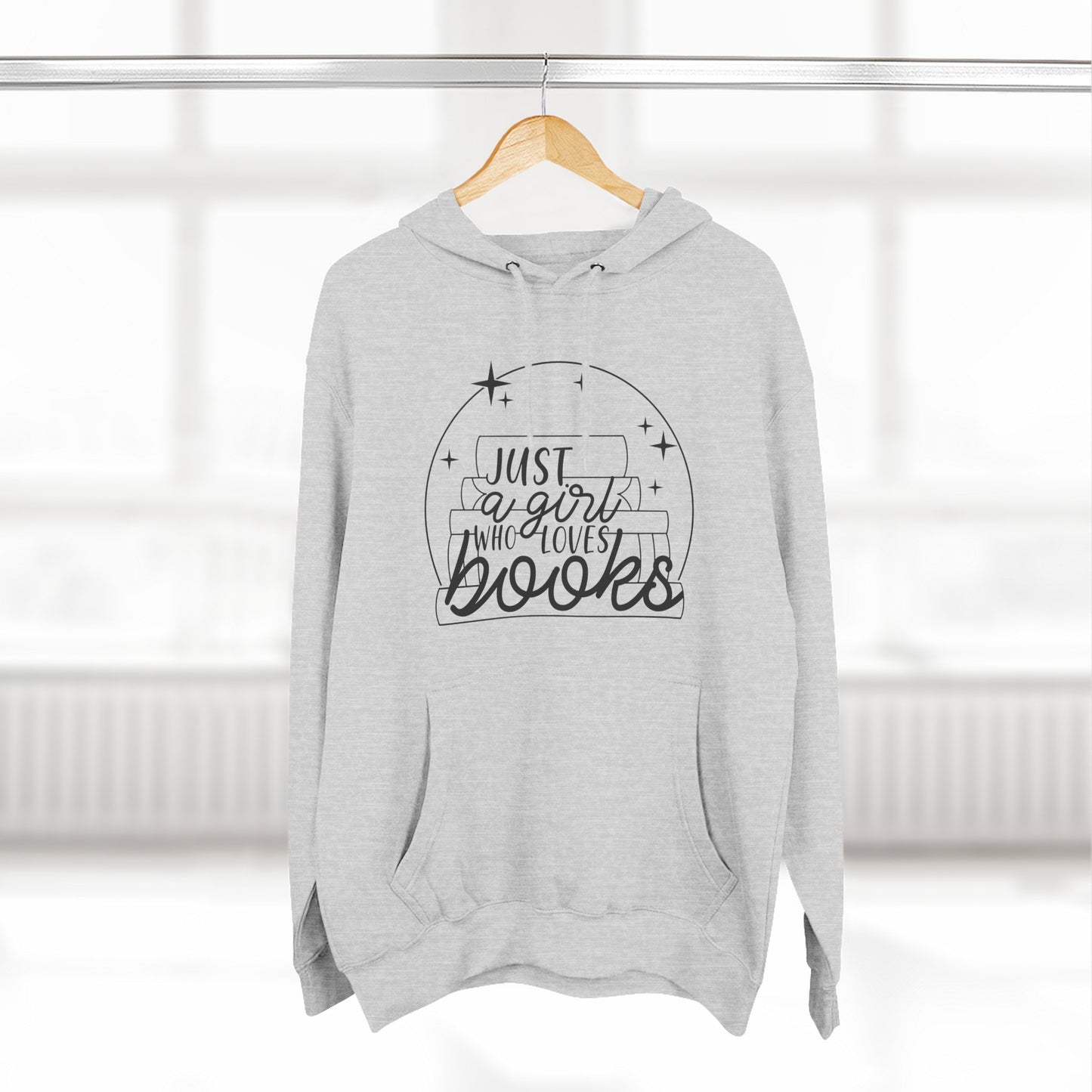 Just A Girl Who Loves Books Fleece Hoodie