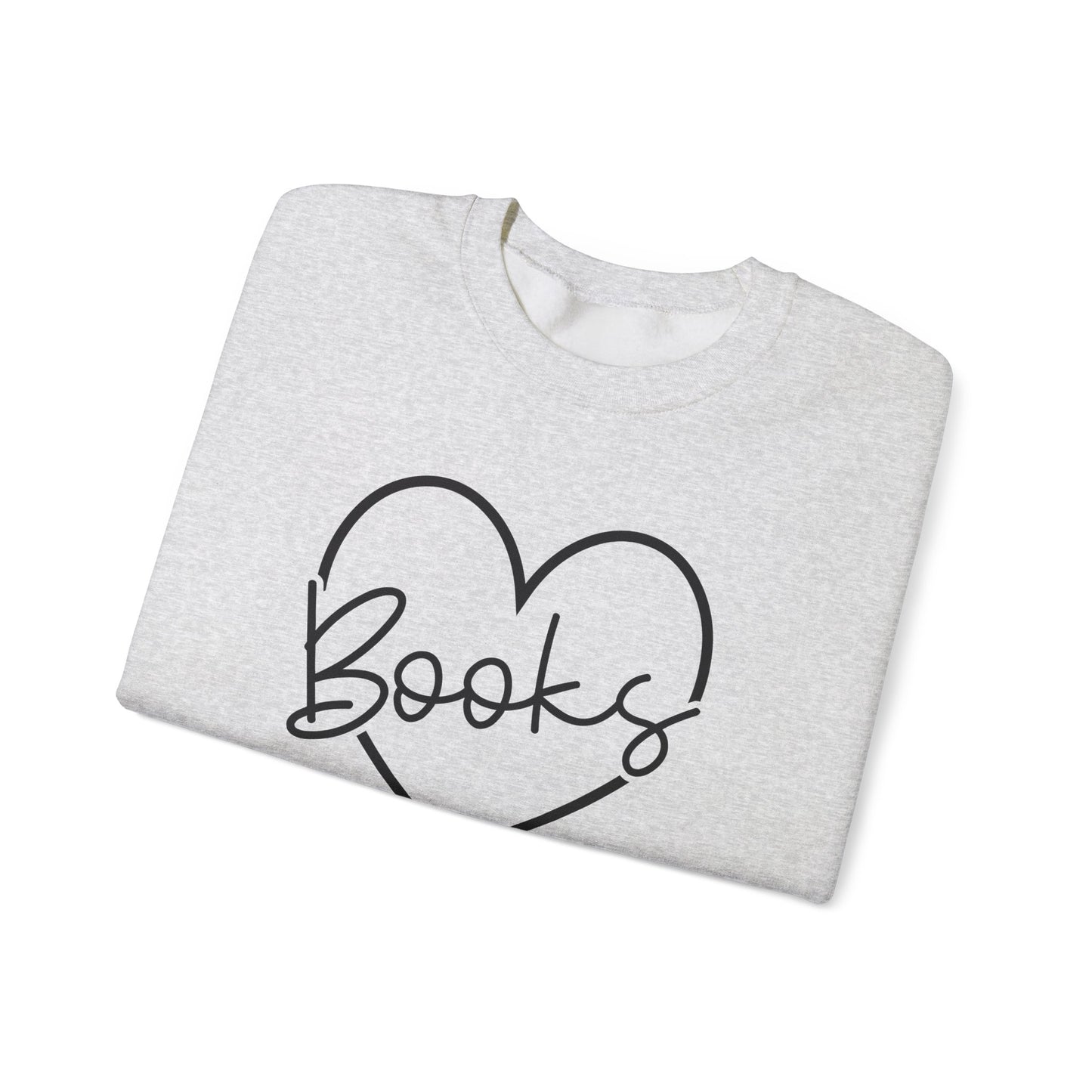 Heart Books Crewneck Sweatshirt S-5XL