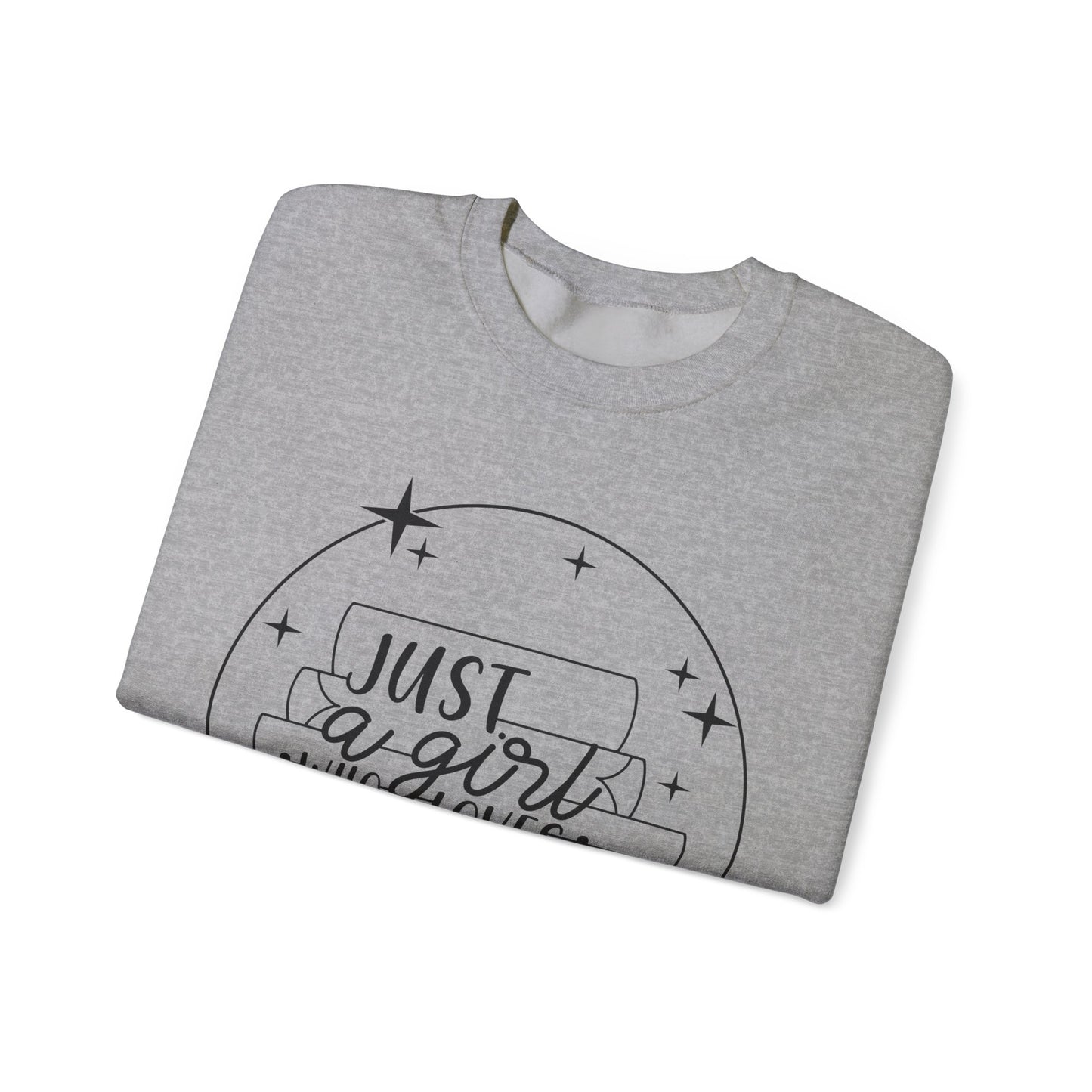 Just A Girl Who Loves Books Crewneck Sweatshirt S-5XL