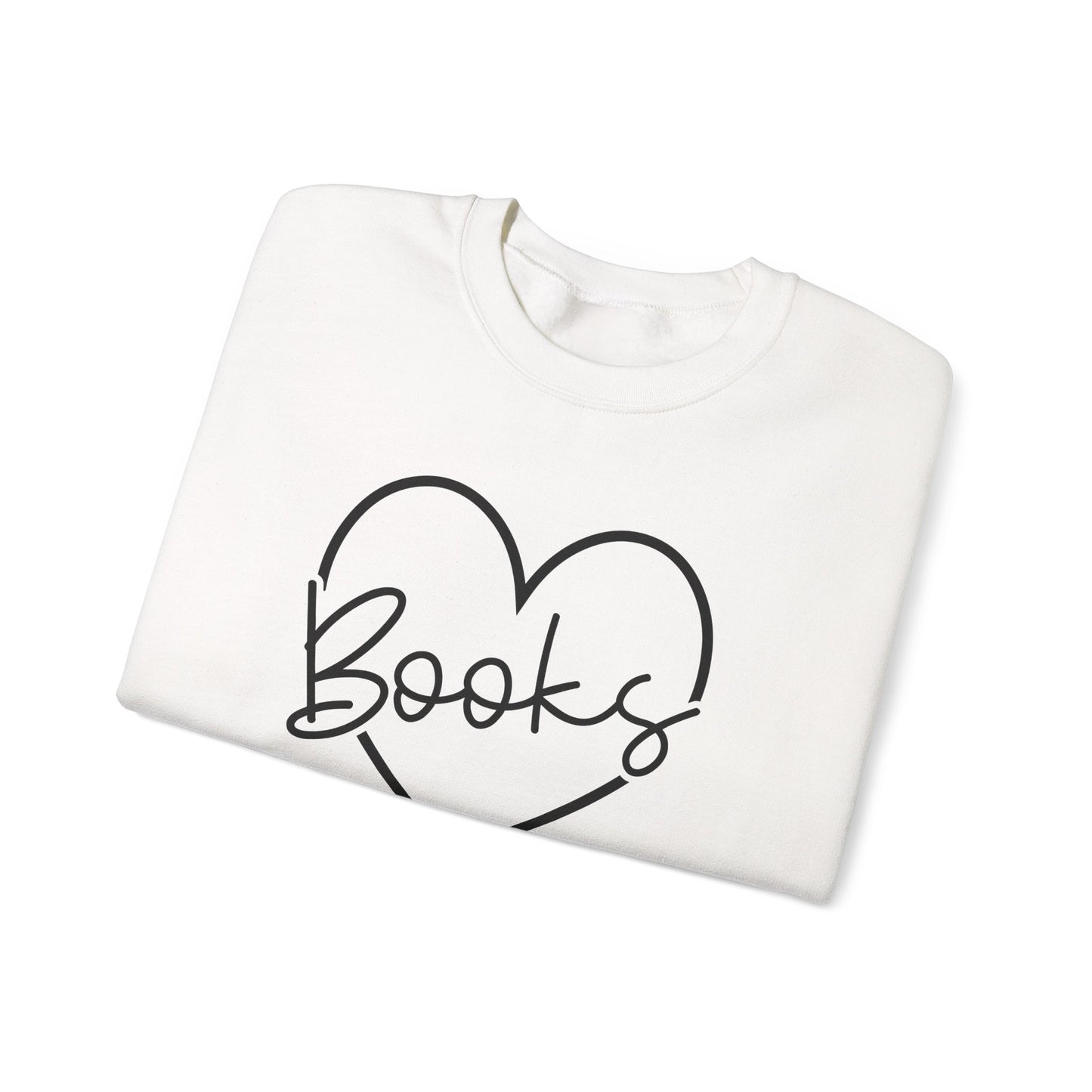 Heart Books Crewneck Sweatshirt S-5XL