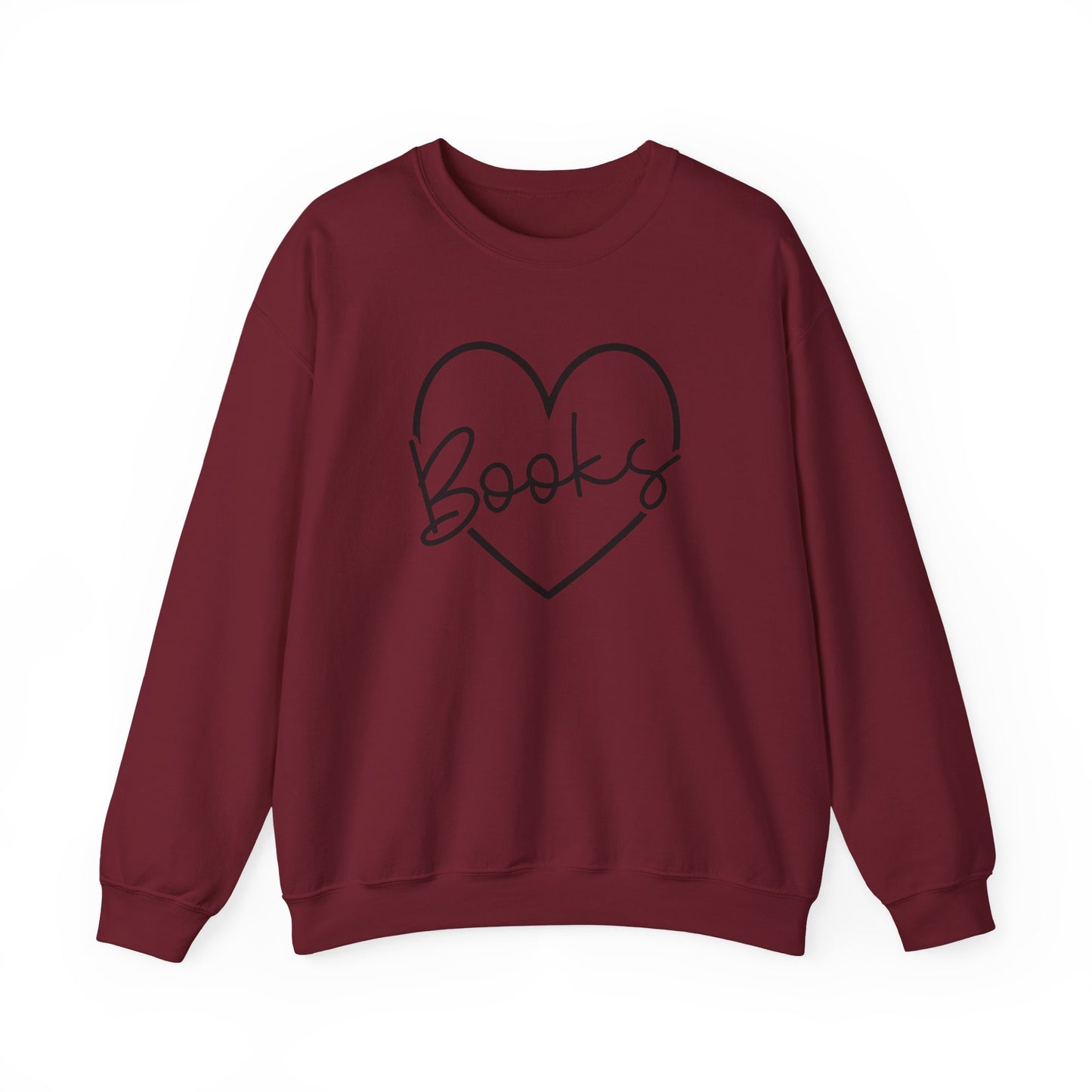 Heart Books Crewneck Sweatshirt S-5XL