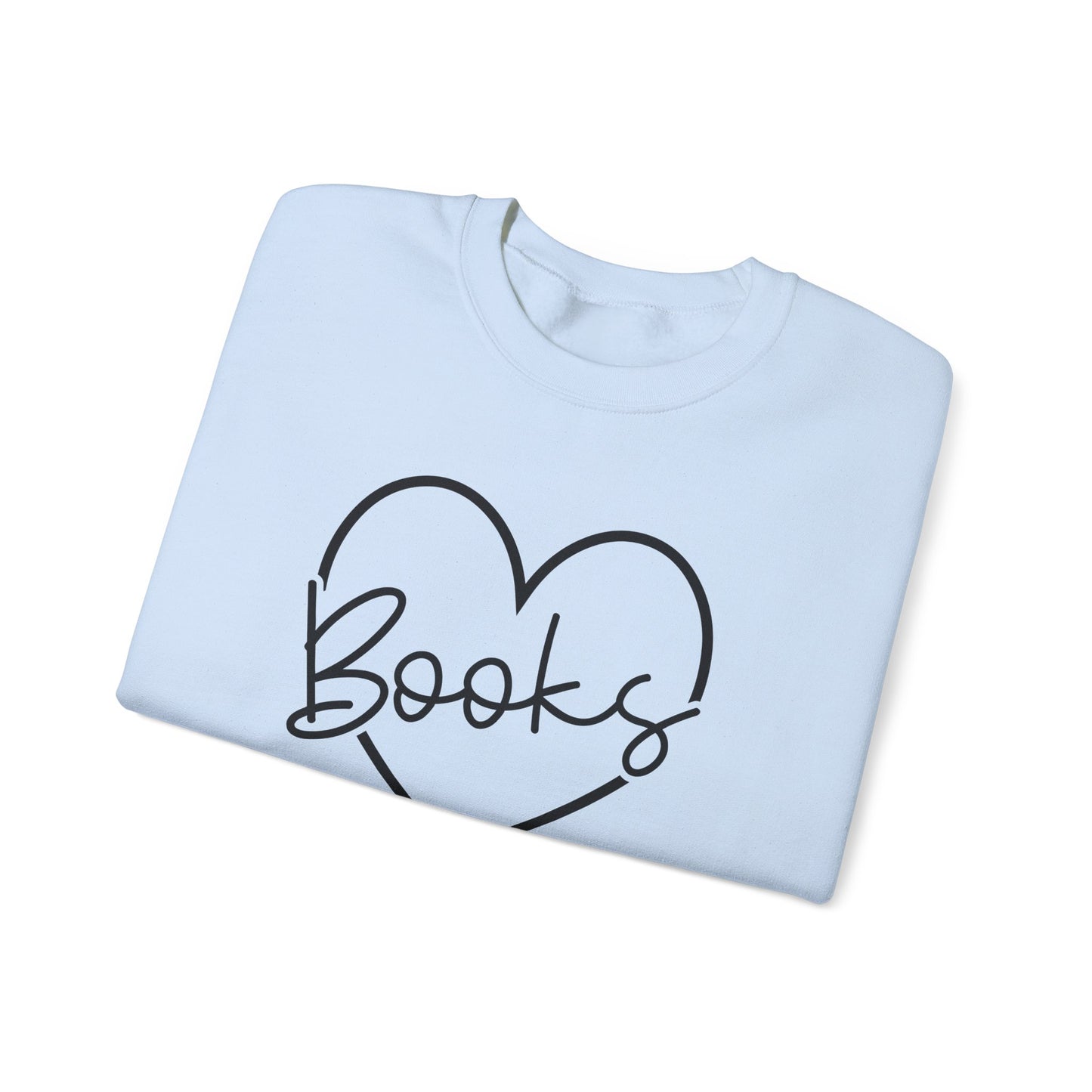 Heart Books Crewneck Sweatshirt S-5XL